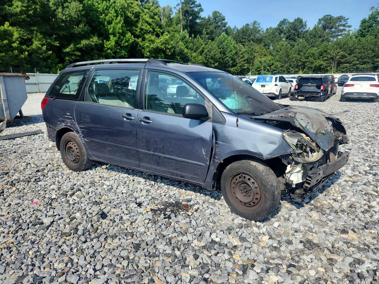 2006 Toyota Sienna Ce 8 Passenger Серый vin: 5TDZA23C36S444839