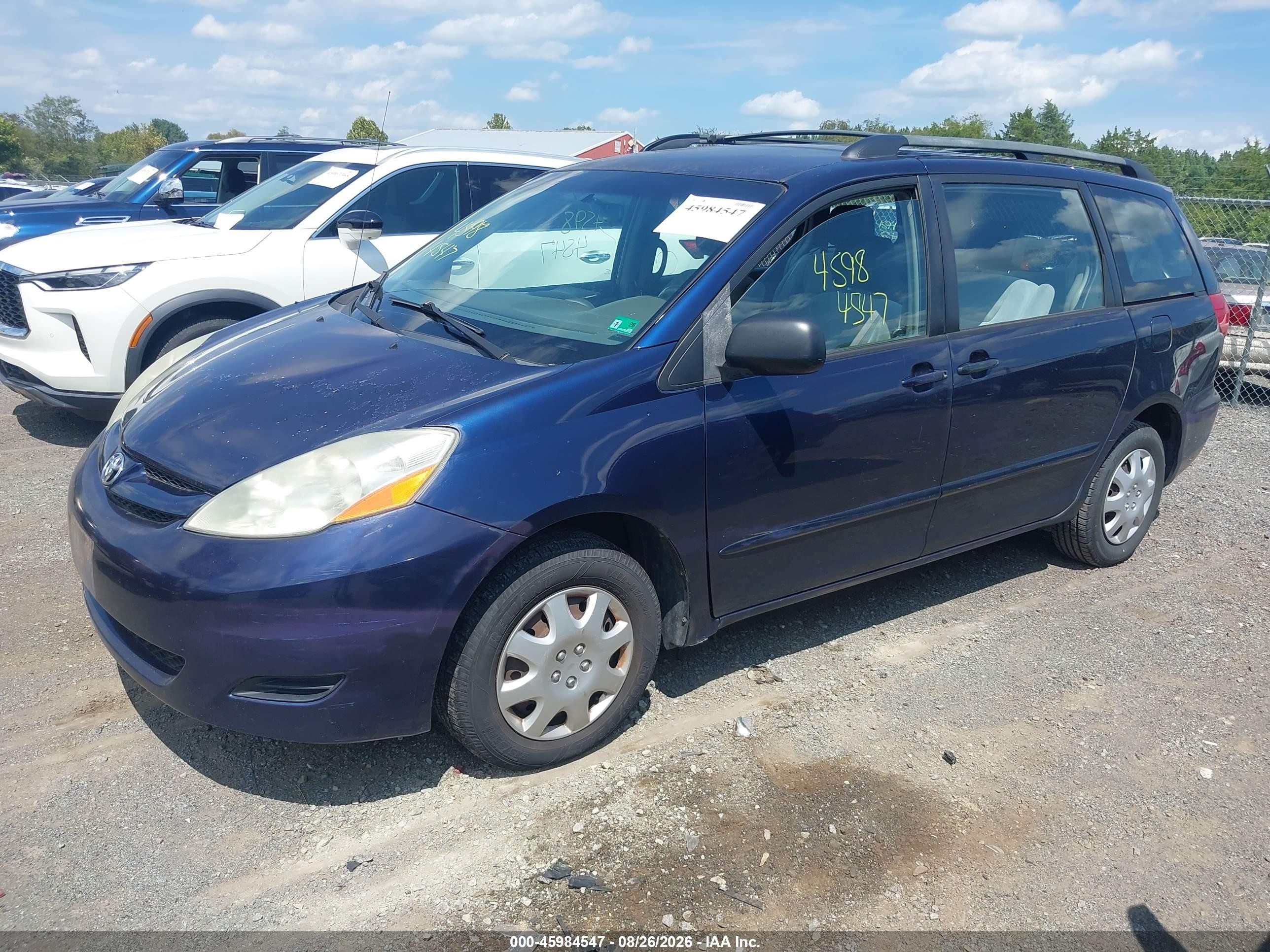 2006 Toyota Sienna Ce Blue vin: 5TDZA23C36S453279
