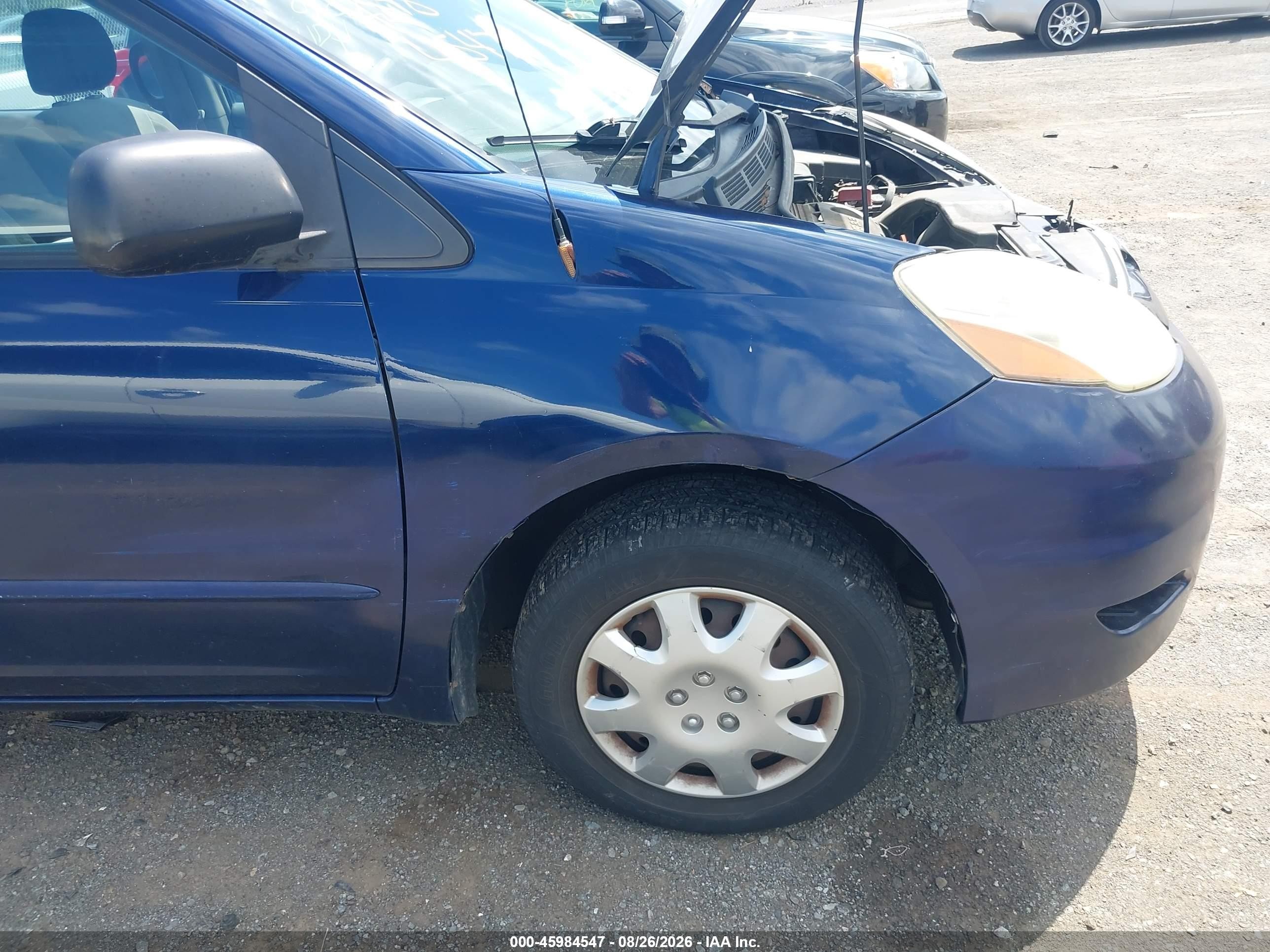 2006 Toyota Sienna Ce Blue vin: 5TDZA23C36S453279