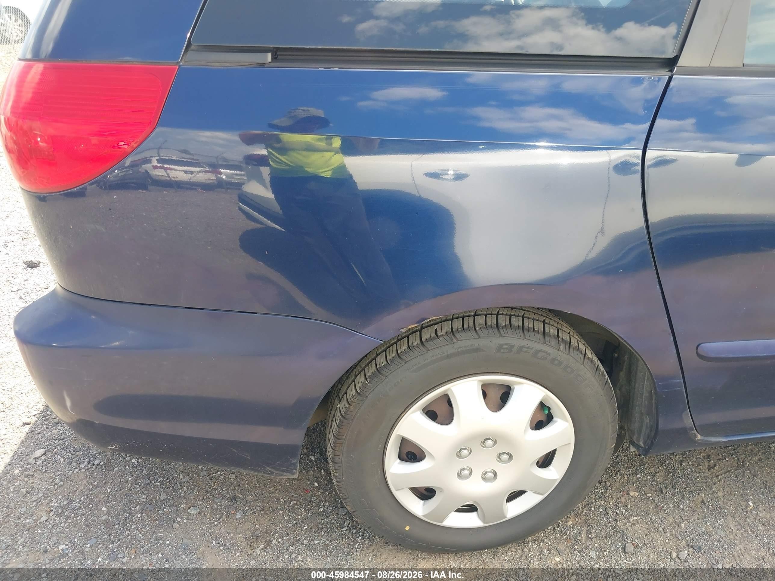 2006 Toyota Sienna Ce Blue vin: 5TDZA23C36S453279