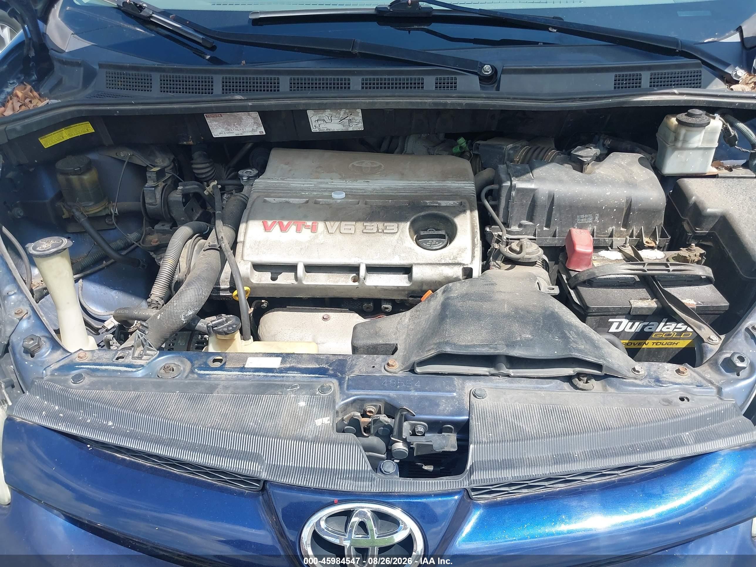 2006 Toyota Sienna Ce Blue vin: 5TDZA23C36S453279