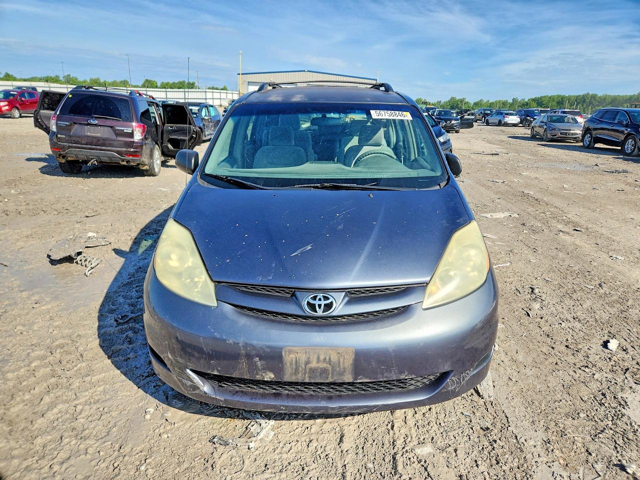 2006 Toyota Sienna Ce 7 Passenger Blue vin: 5TDZA23C36S509446