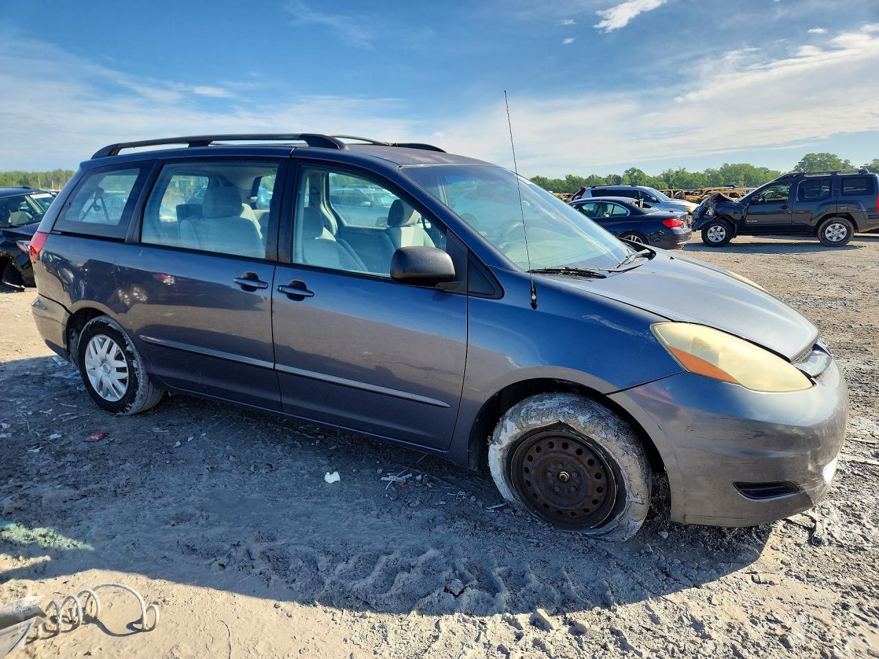 2006 Toyota Sienna Ce 7 Passenger Blue vin: 5TDZA23C36S509446