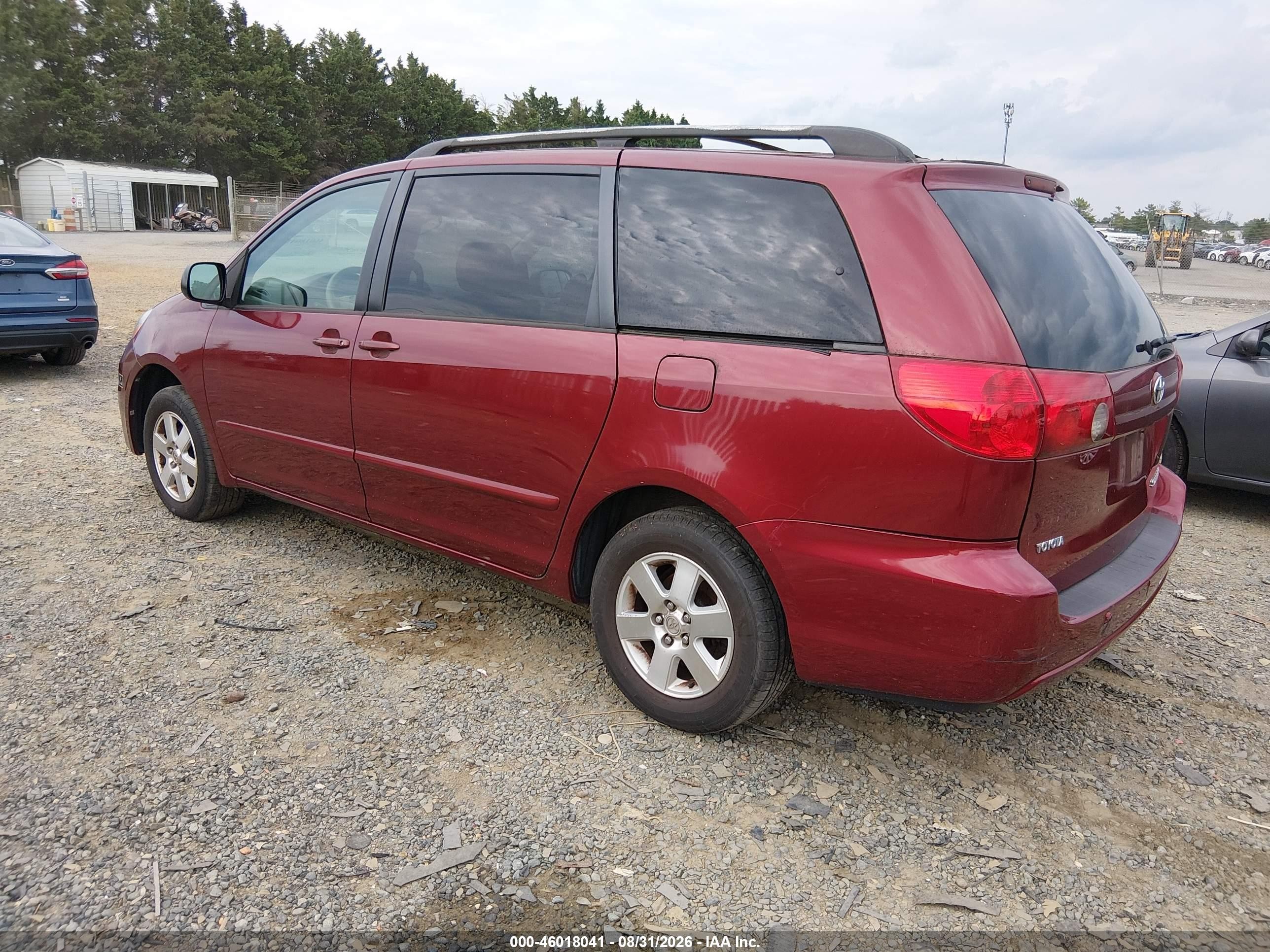 2006 Toyota Sienna Le Бордовый vin: 5TDZA23C36S530099