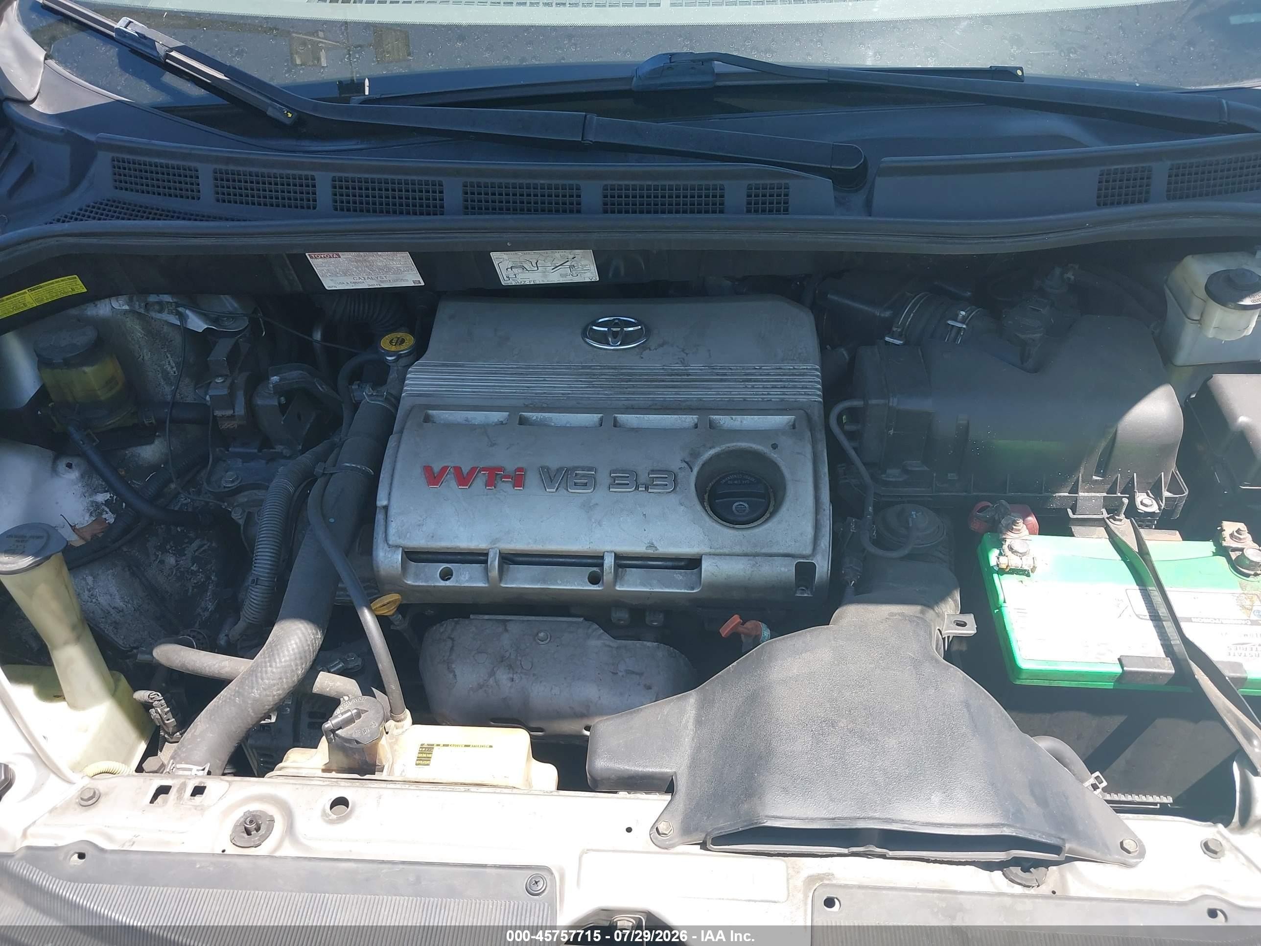 2006 Toyota Sienna Ce Champagne vin: 5TDZA23C36S531432