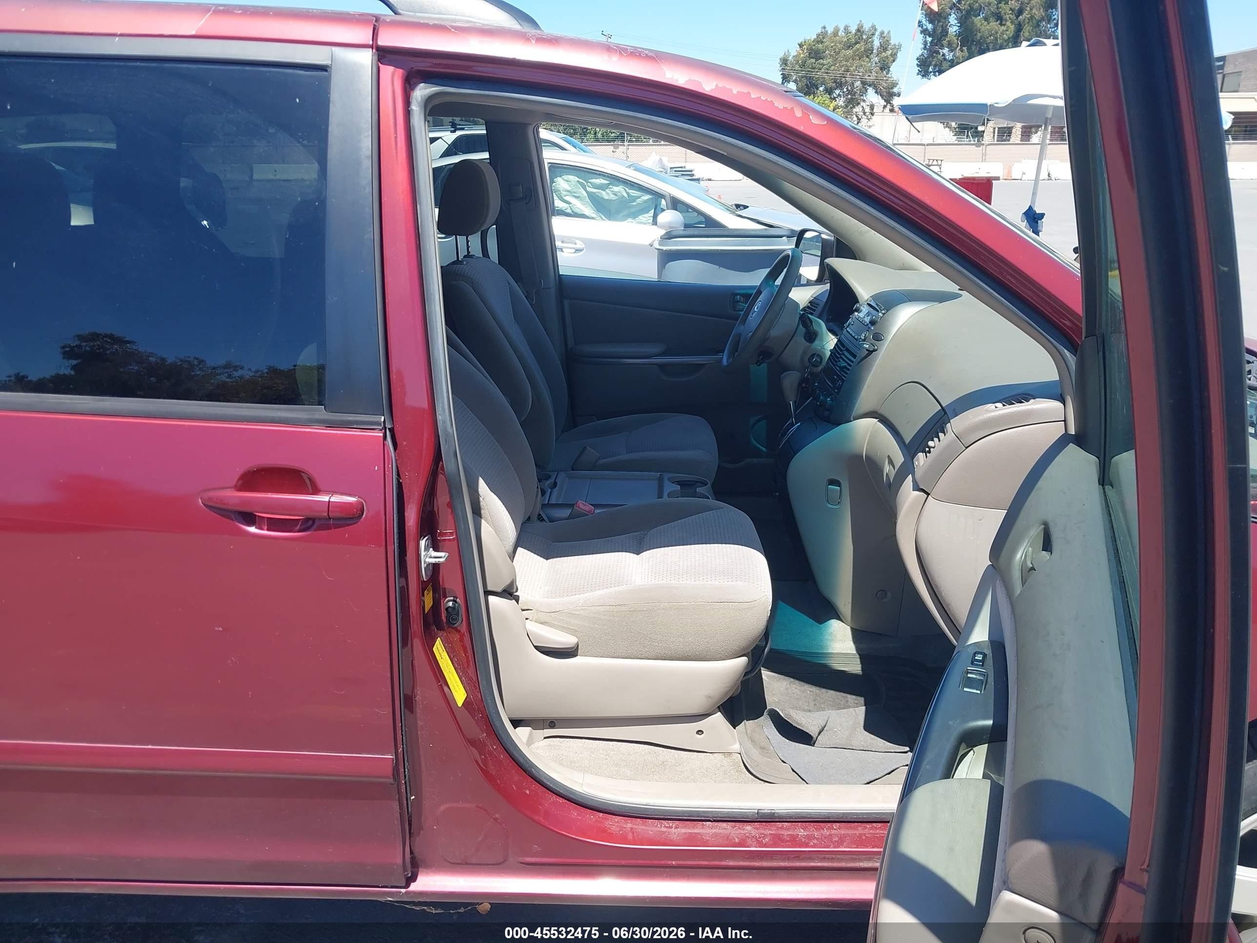 2006 Toyota Sienna Le Maroon vin: 5TDZA23C36S533052