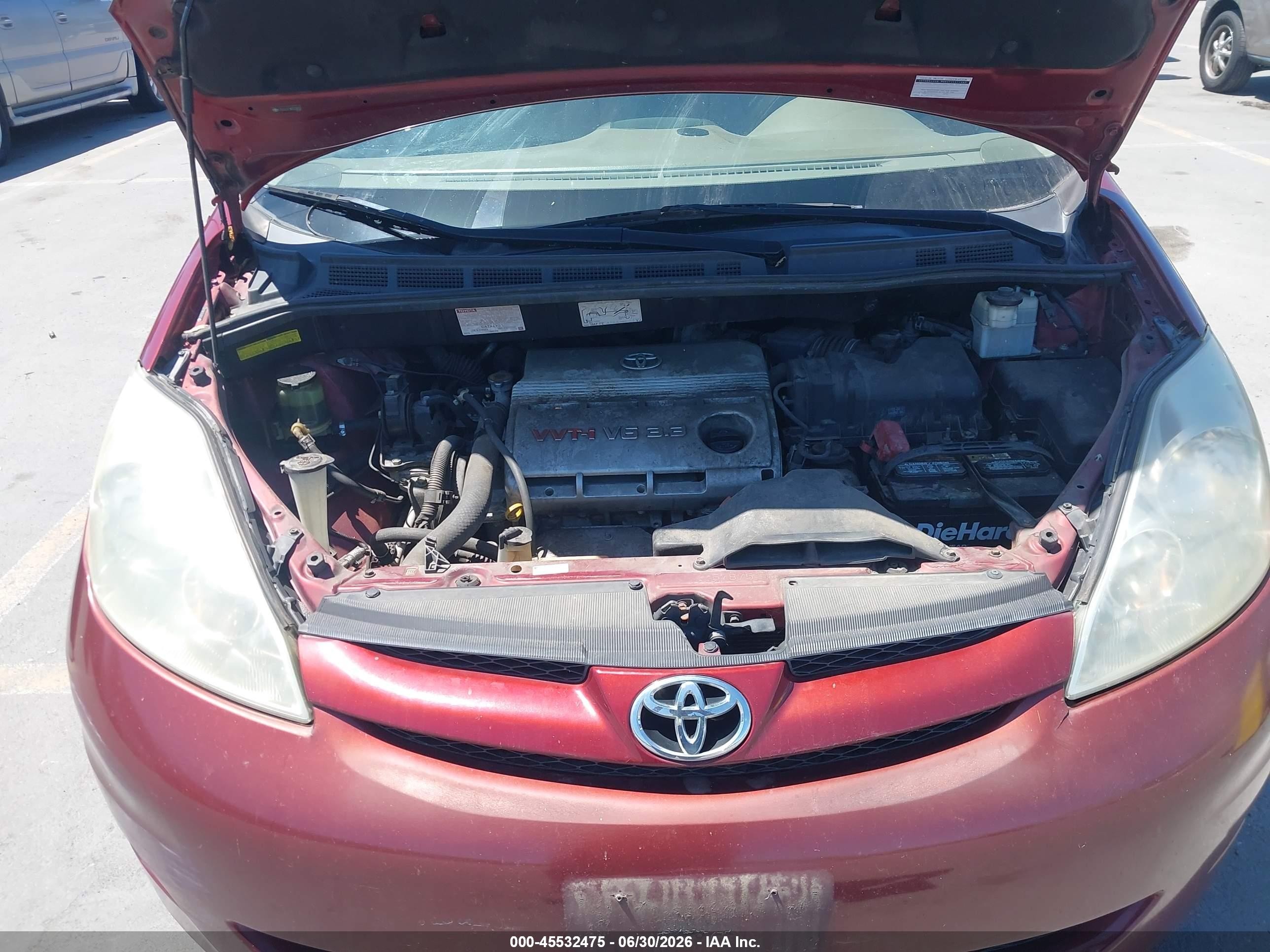 2006 Toyota Sienna Le Maroon vin: 5TDZA23C36S533052