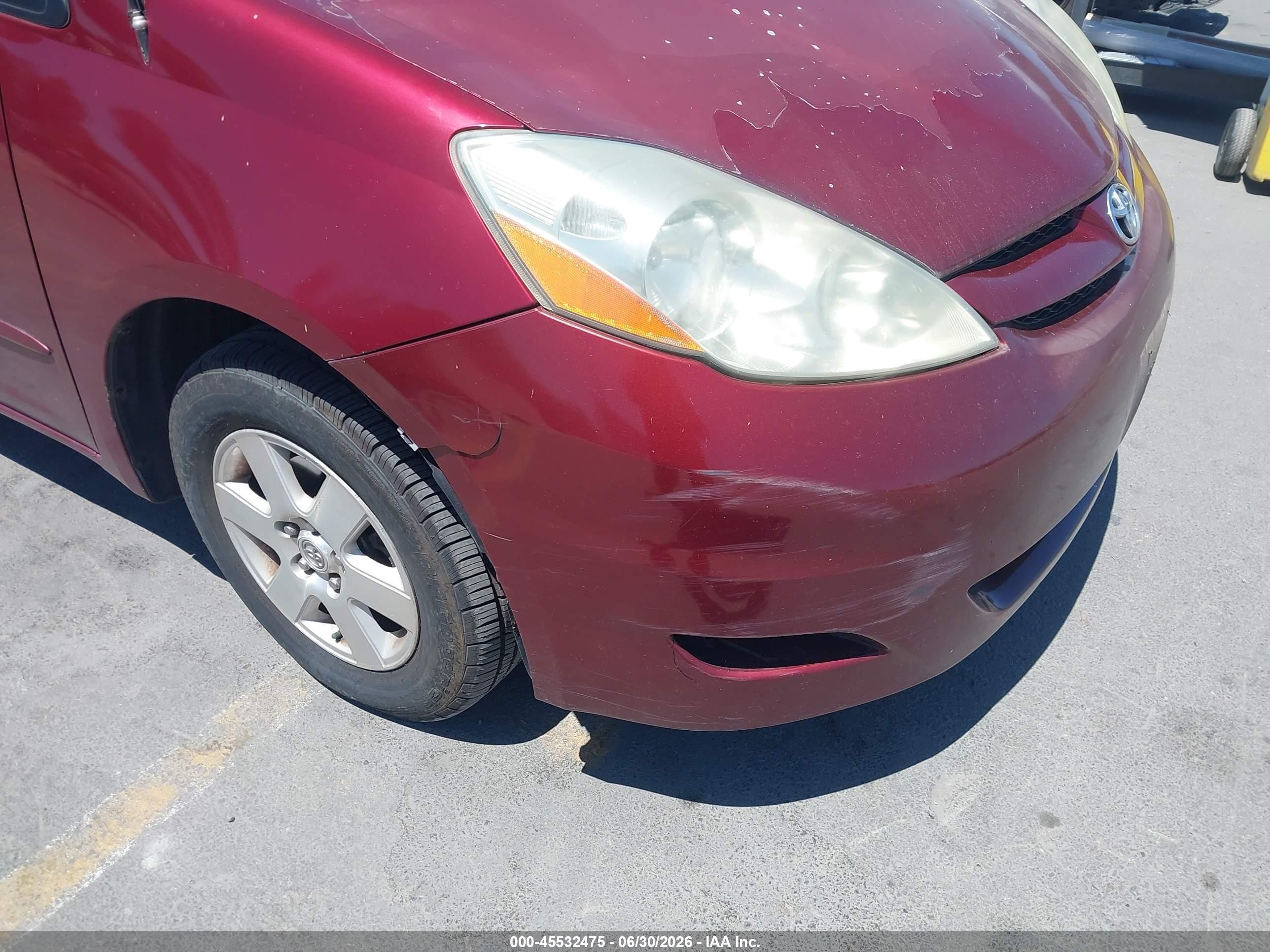 2006 Toyota Sienna Le Maroon vin: 5TDZA23C36S533052