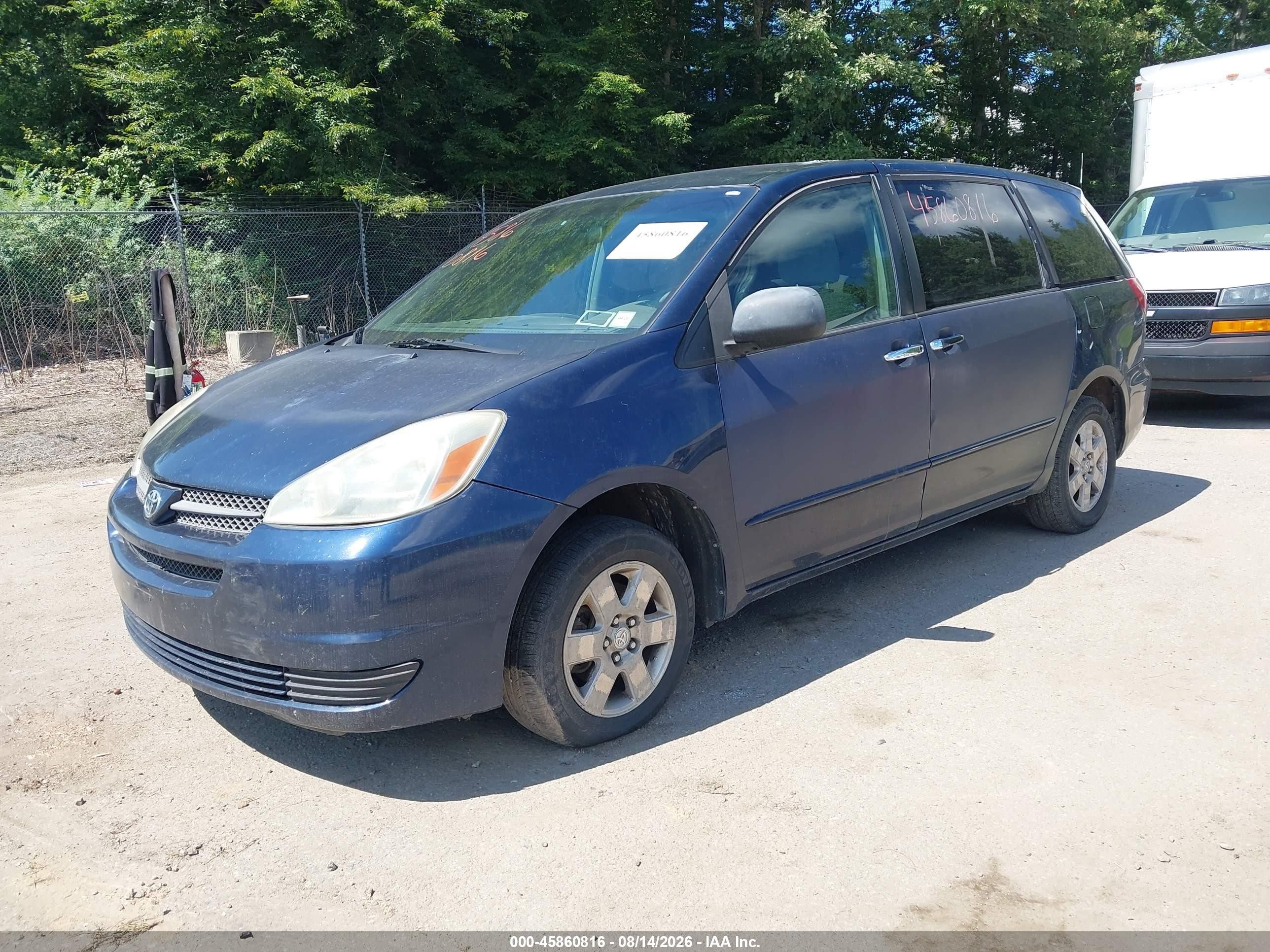 2004 Toyota Sienna Le Blue vin: 5TDZA23C44S027632