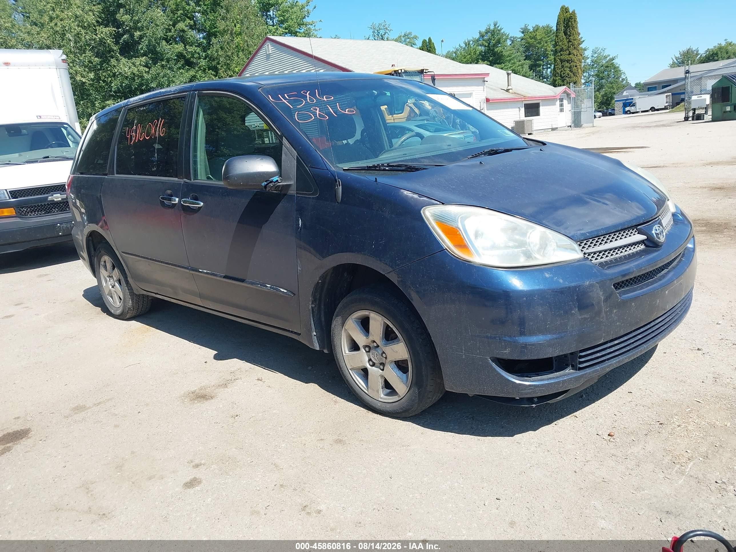 2004 Toyota Sienna Le Blue vin: 5TDZA23C44S027632