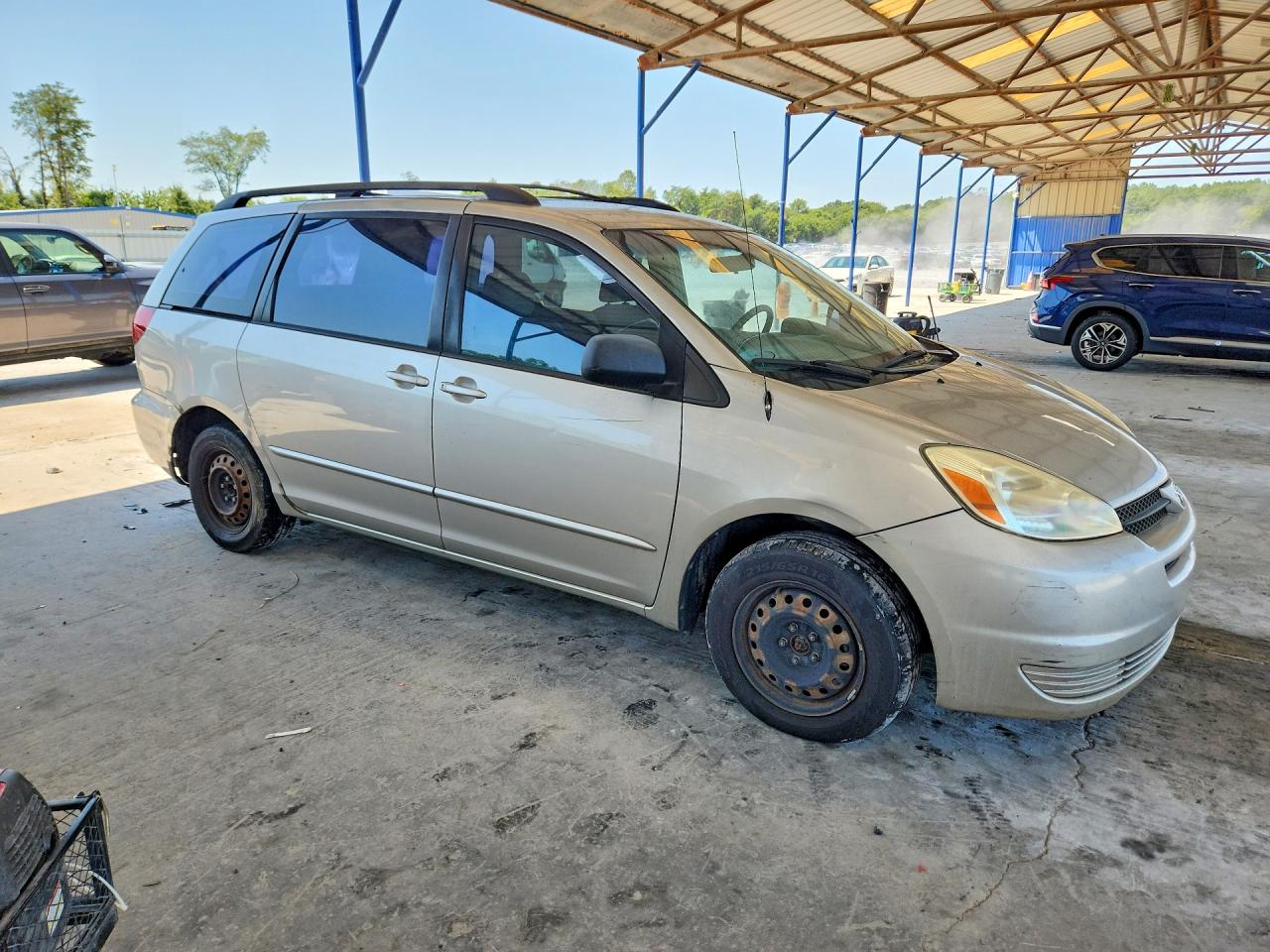 2005 Toyota Sienna Ce 8 Passenger Silver vin: 5TDZA23C45S226486