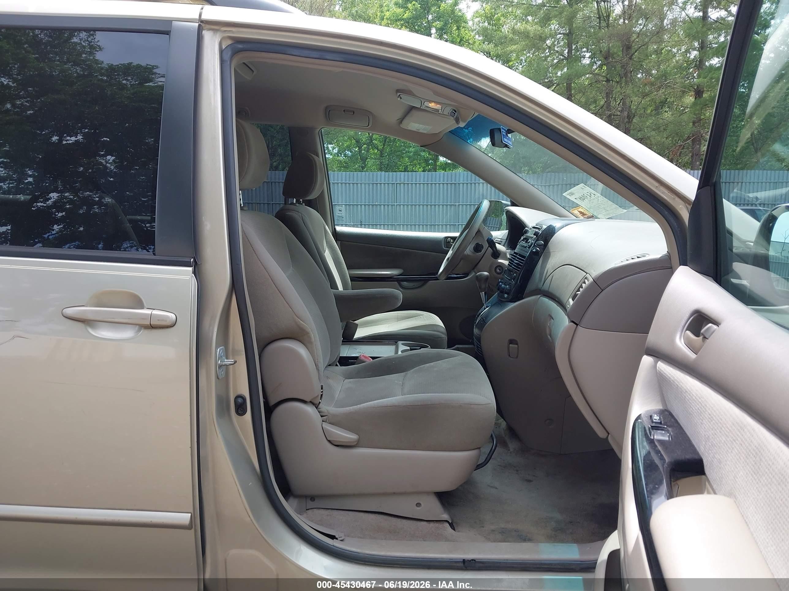 2005 Toyota Sienna Le Gold vin: 5TDZA23C45S231686