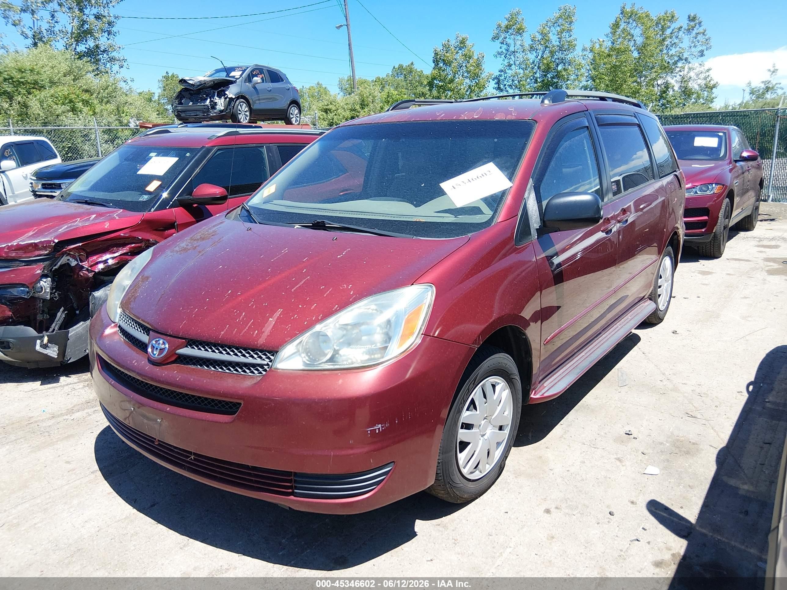 2005 Toyota Sienna Le Red vin: 5TDZA23C45S258774