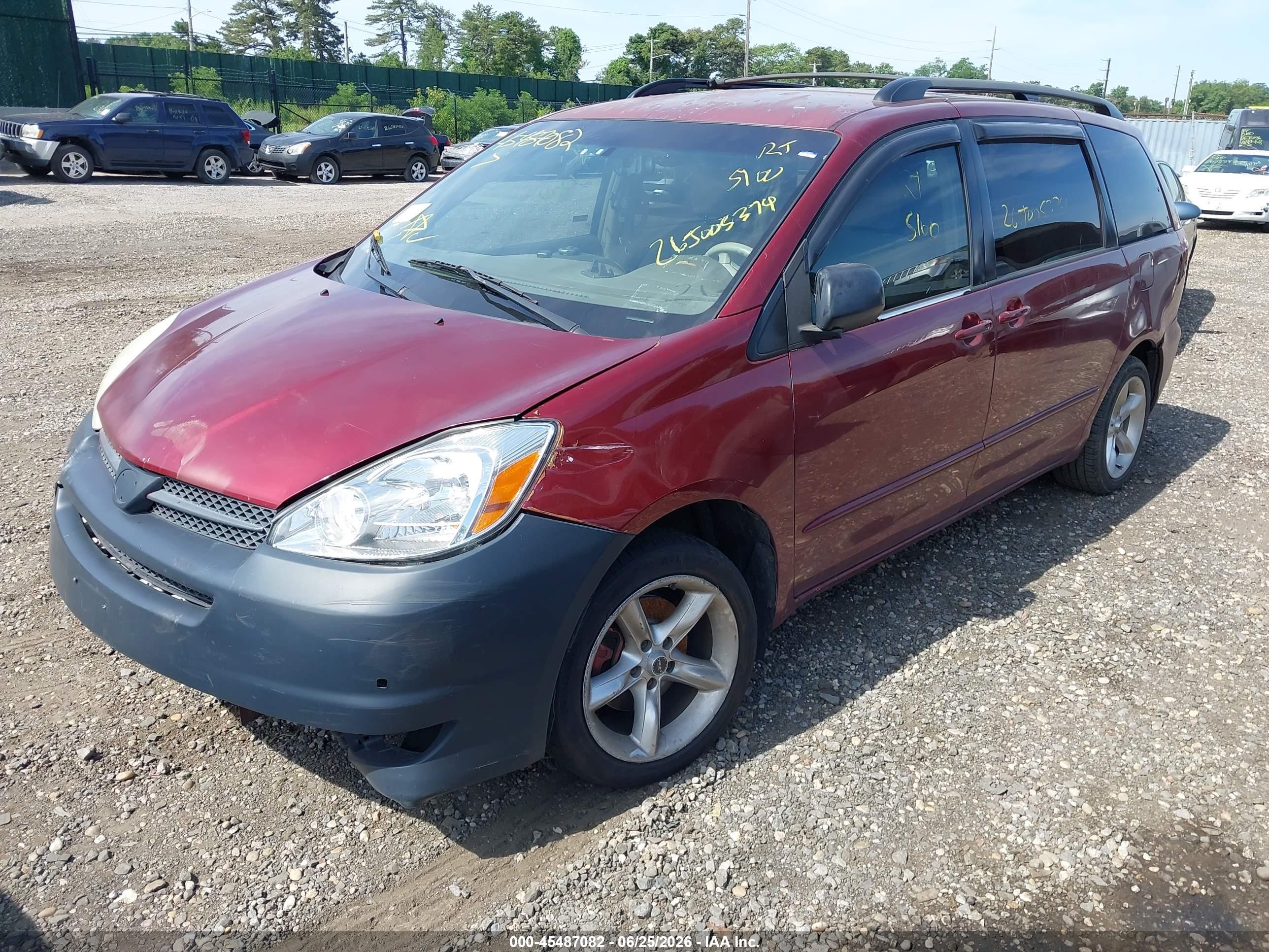 2005 Toyota Sienna Le Red vin: 5TDZA23C45S289037