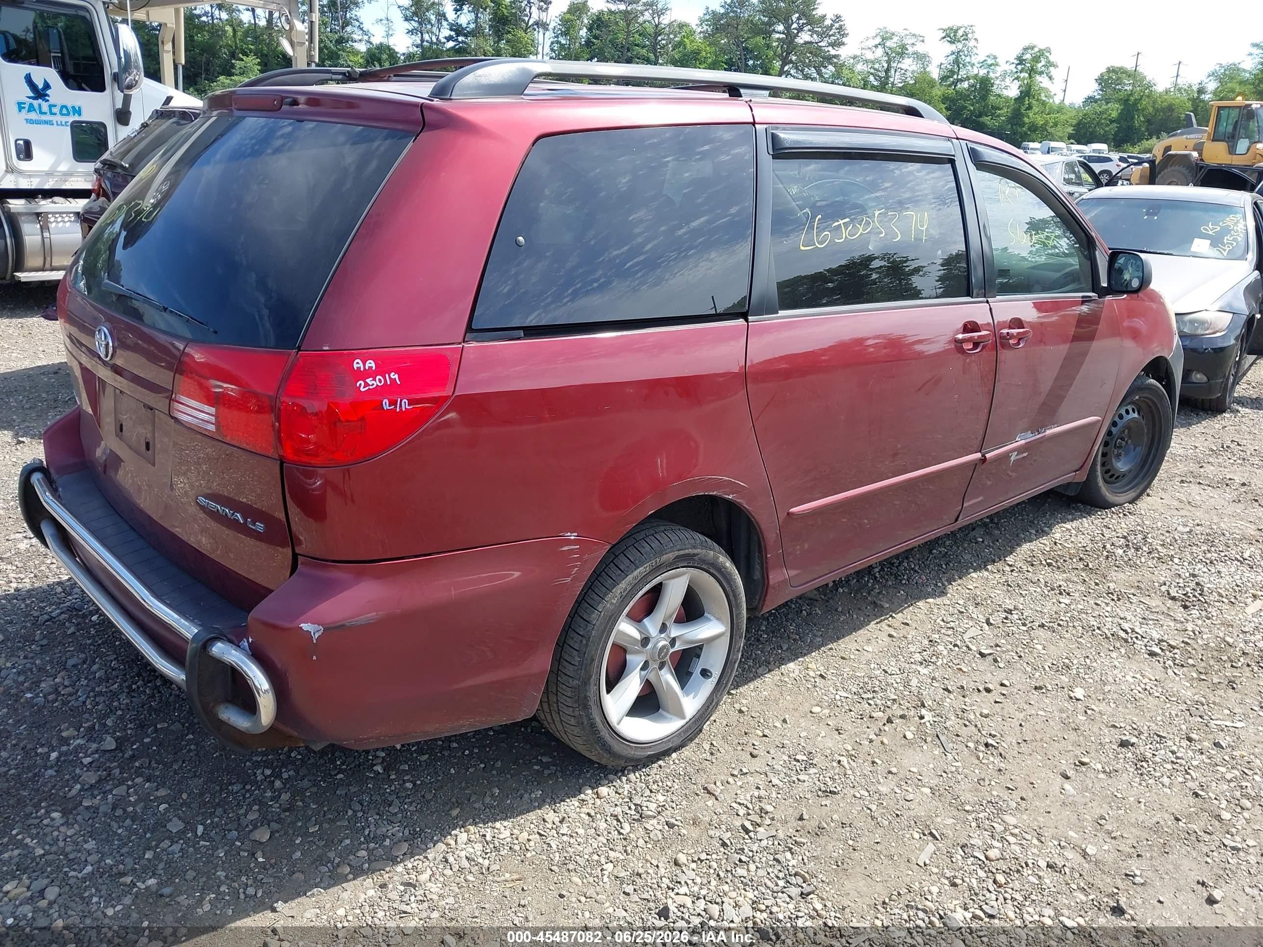 2005 Toyota Sienna Le Red vin: 5TDZA23C45S289037
