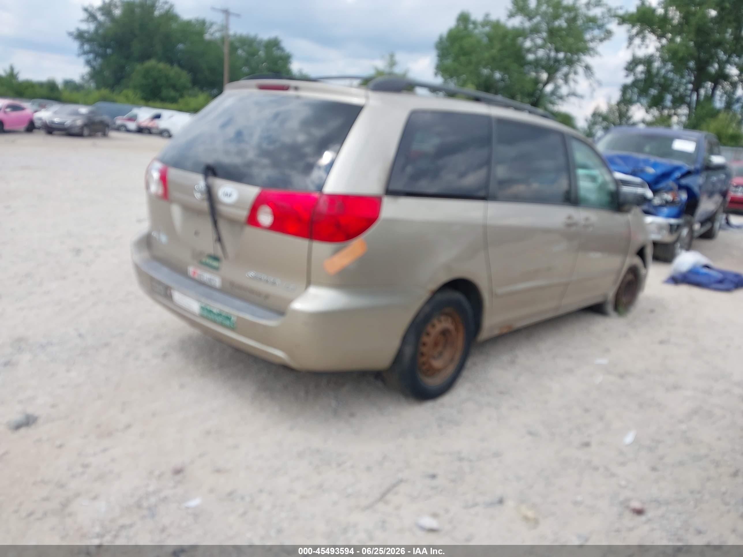 2006 Toyota Sienna Le Gold vin: 5TDZA23C46S390001