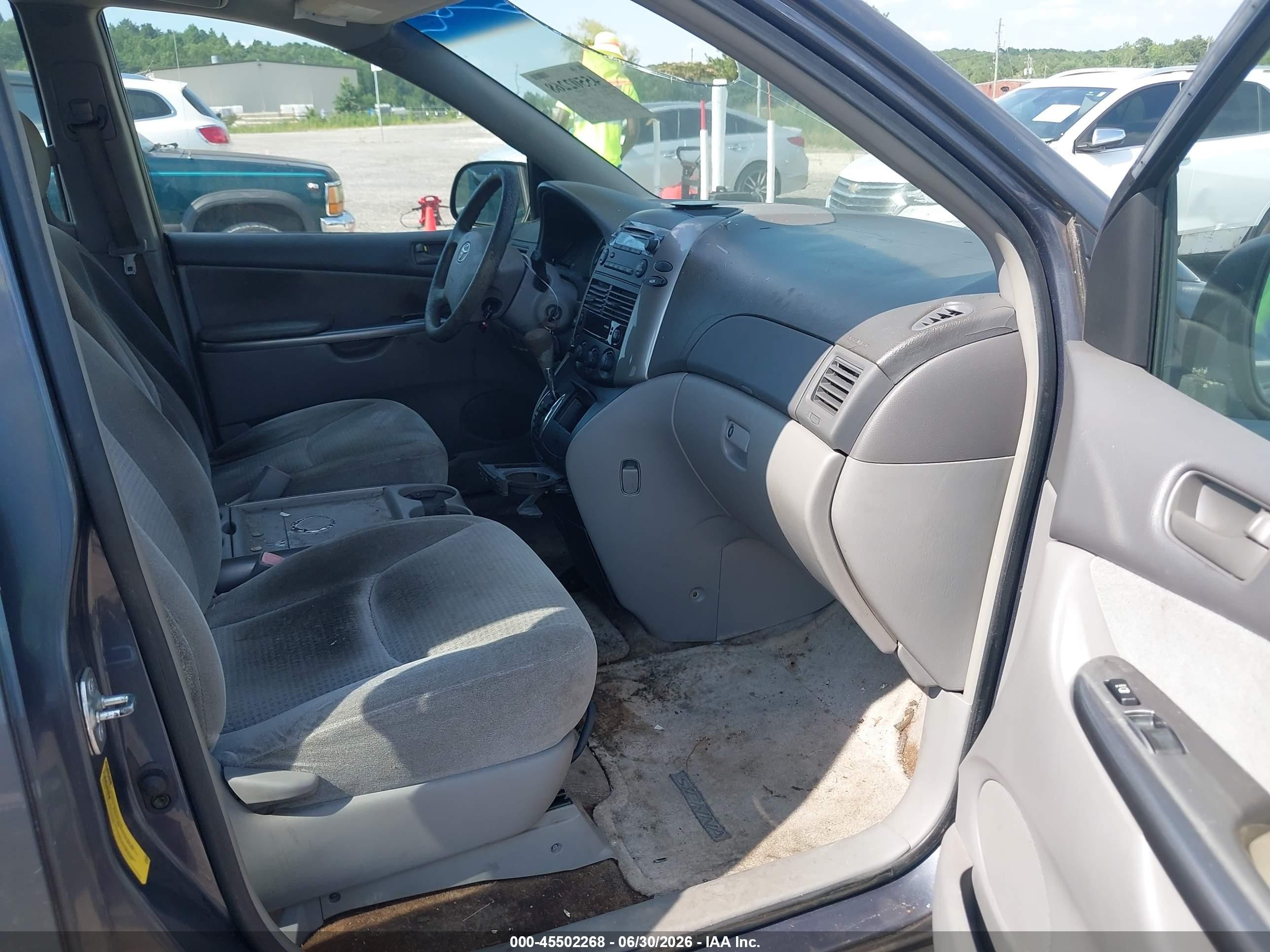 2006 Toyota Sienna Ce Gray vin: 5TDZA23C46S435938