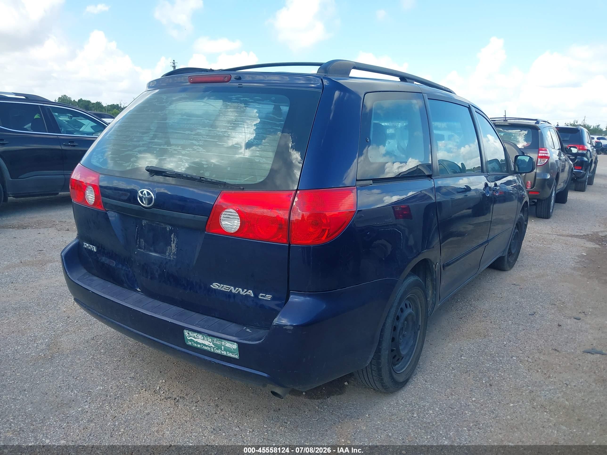 2006 Toyota Sienna Ce Blue vin: 5TDZA23C46S454232