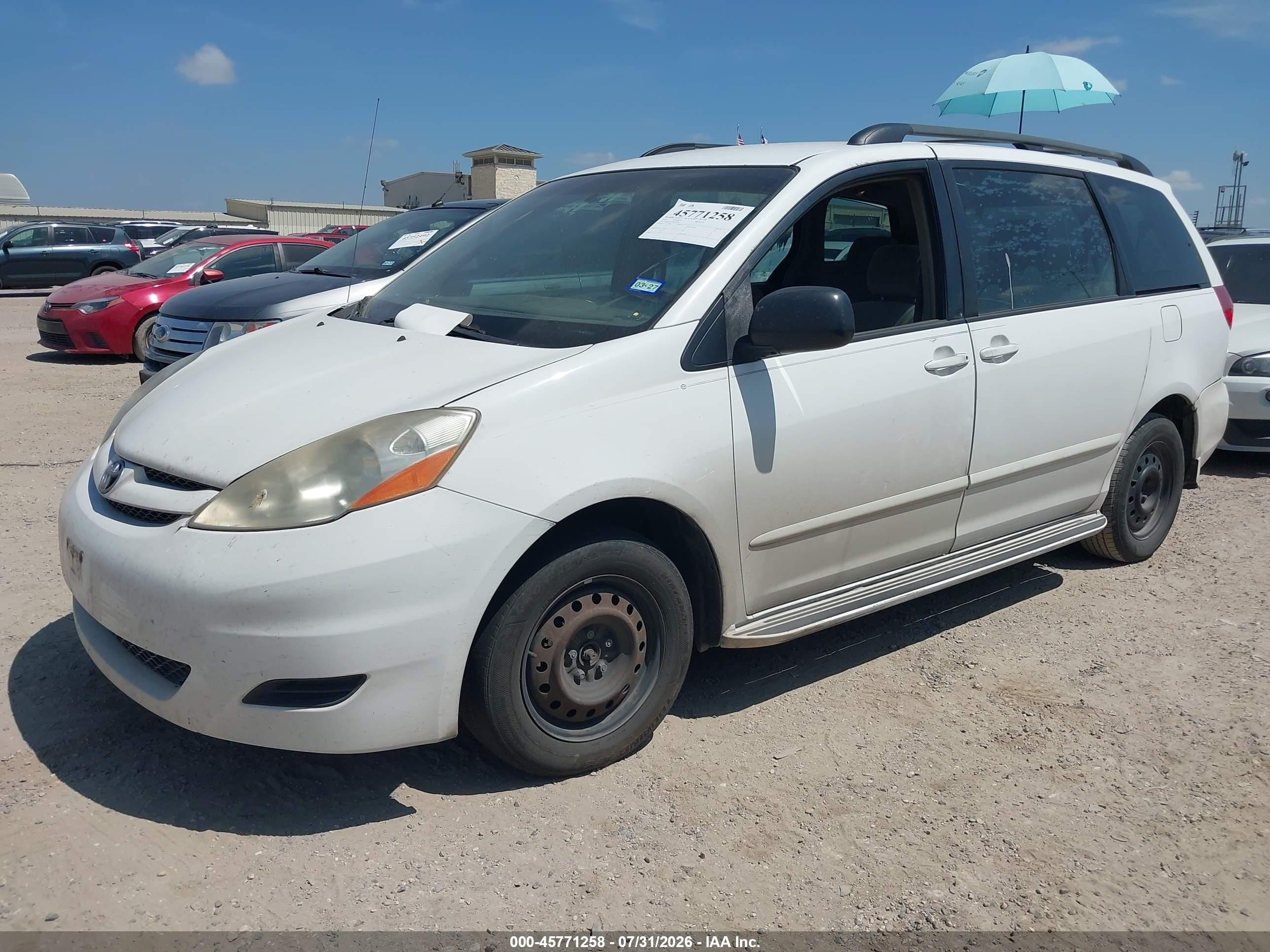 2006 Toyota Sienna Ce Белый vin: 5TDZA23C46S457972