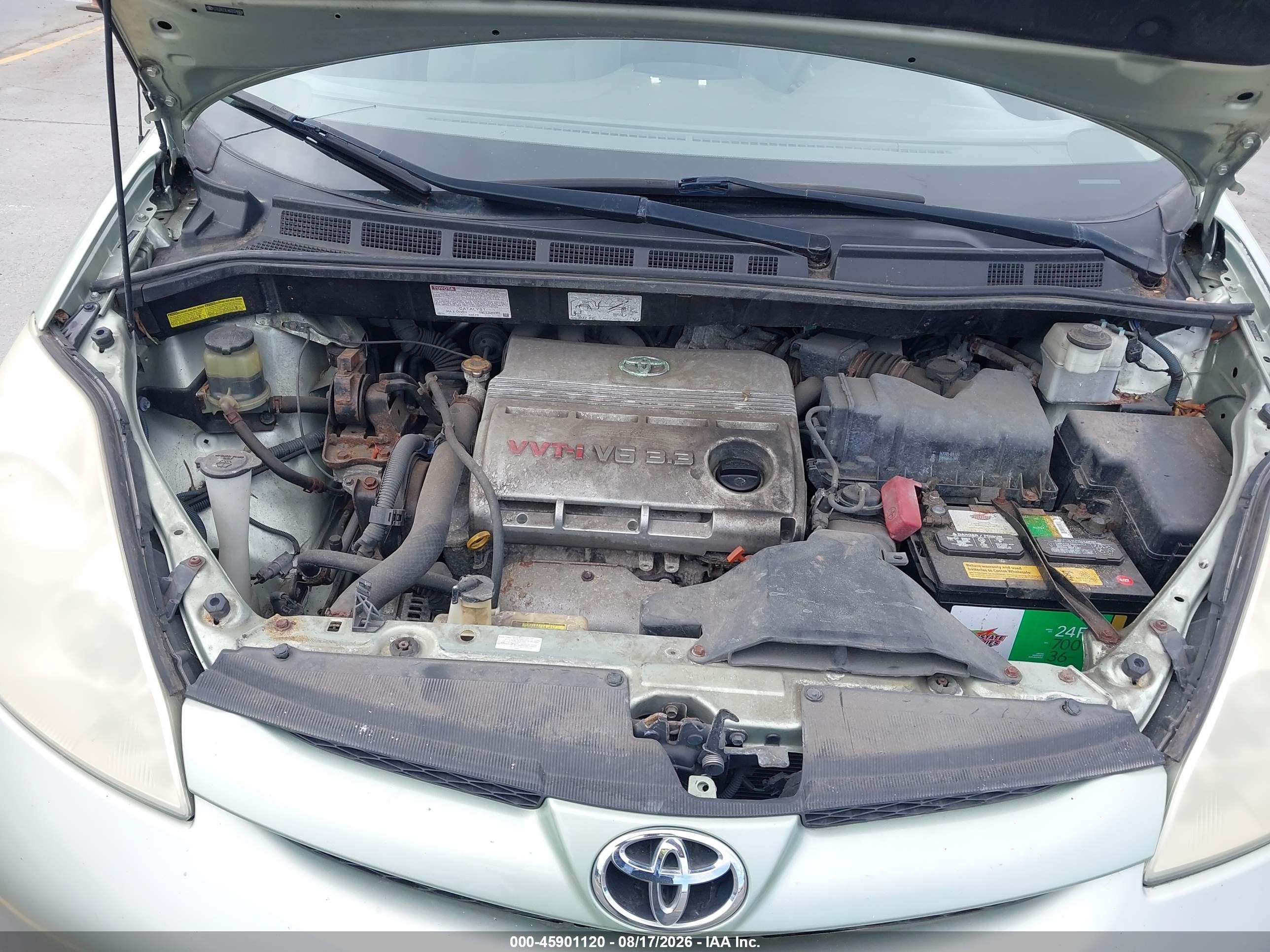 2006 Toyota Sienna Le Green vin: 5TDZA23C46S524604