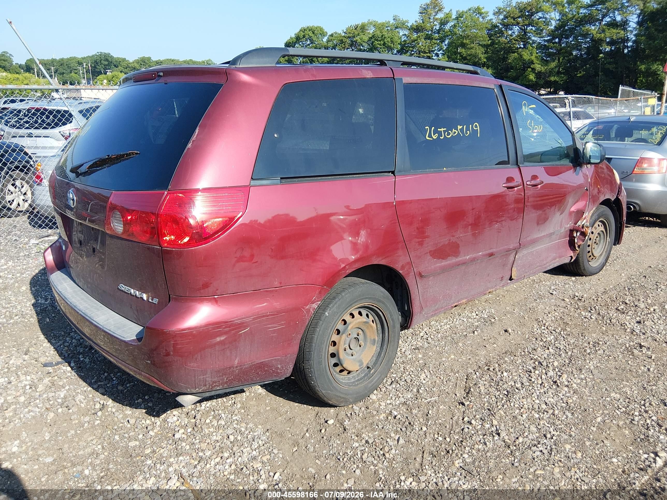 2006 Toyota Sienna Le Red vin: 5TDZA23C46S553682