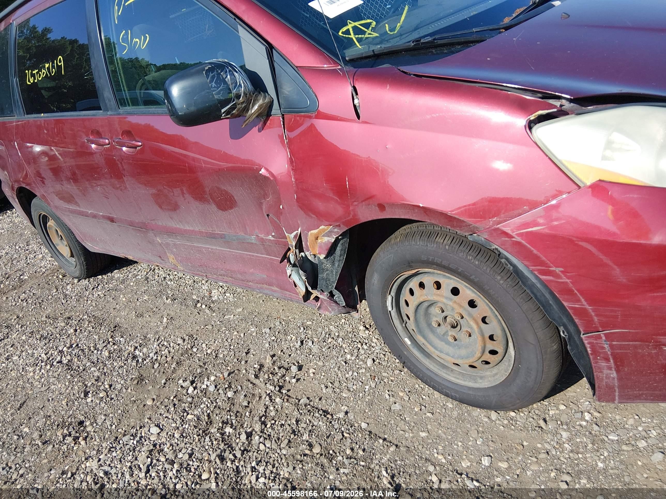 2006 Toyota Sienna Le Red vin: 5TDZA23C46S553682