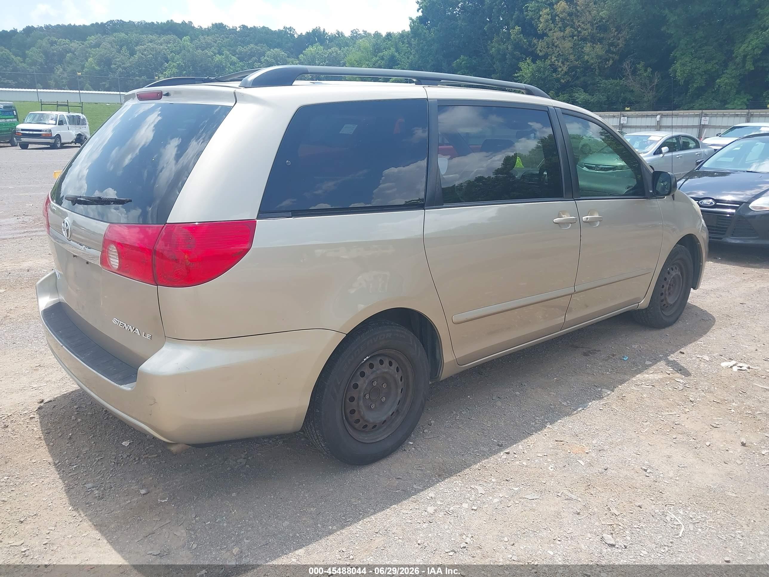 2006 Toyota Sienna Le Gold vin: 5TDZA23C46S571079