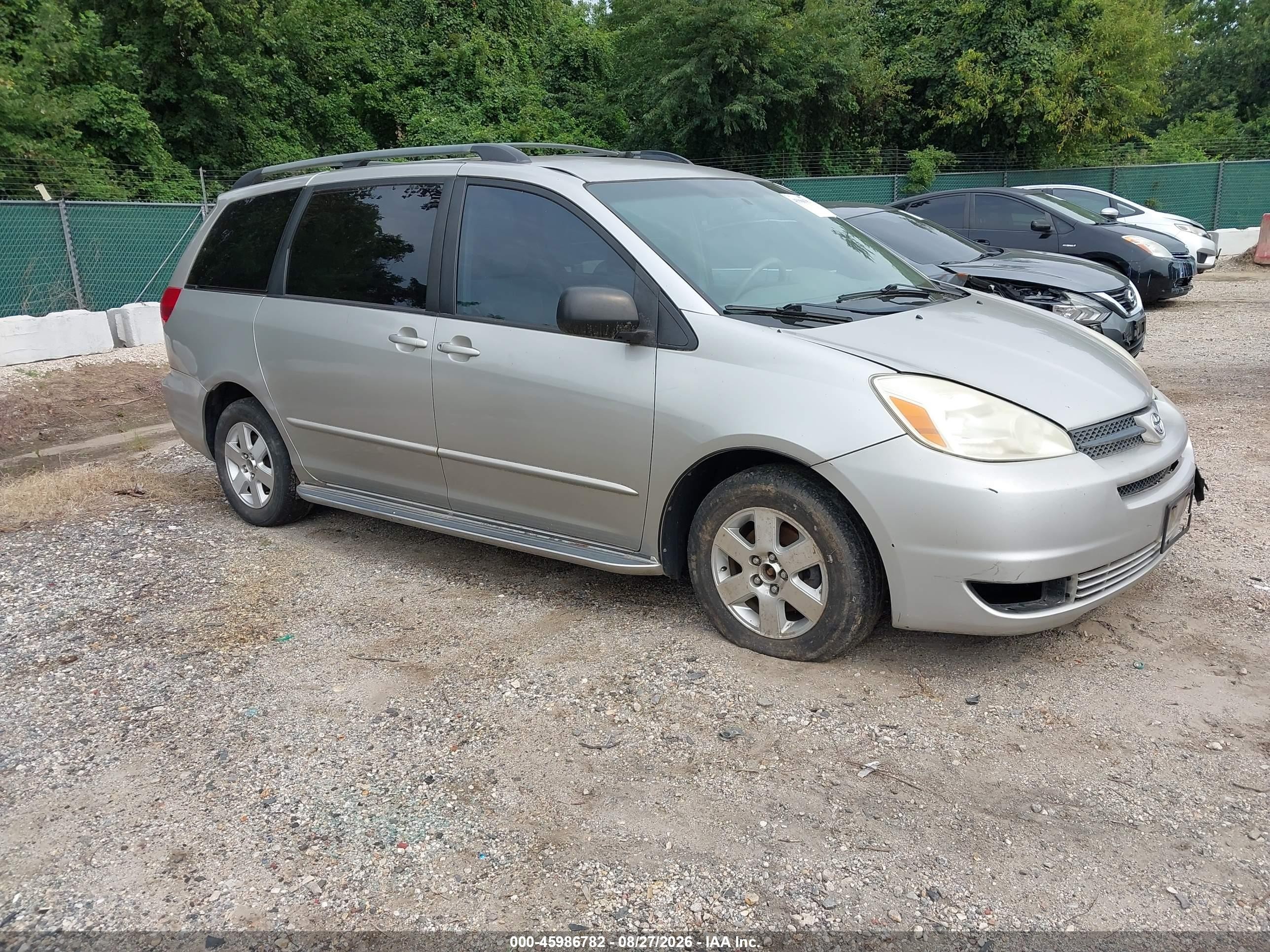 2004 Toyota Sienna Le Silver vin: 5TDZA23C54S020575