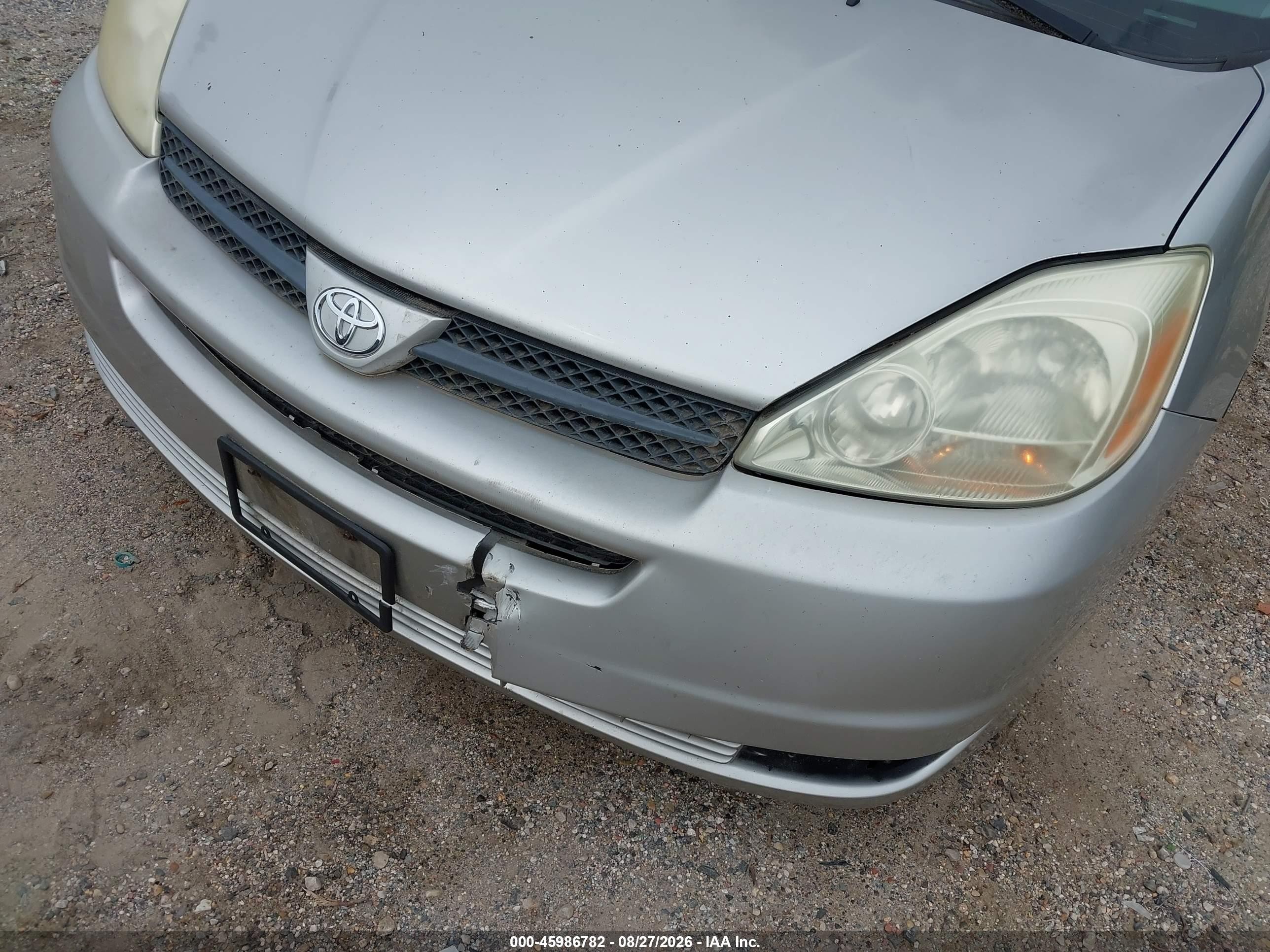 2004 Toyota Sienna Le Silver vin: 5TDZA23C54S020575