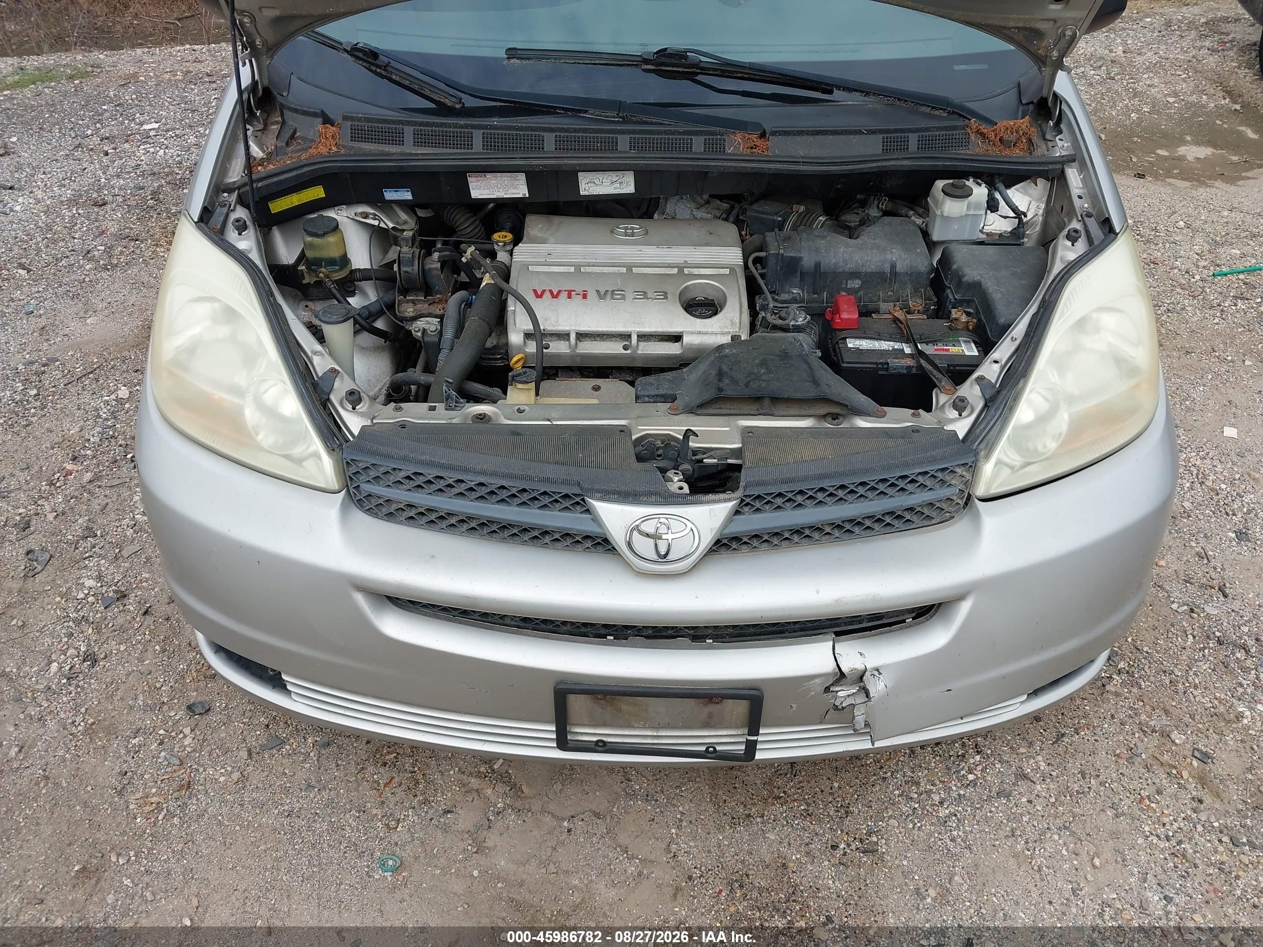 2004 Toyota Sienna Le Silver vin: 5TDZA23C54S020575
