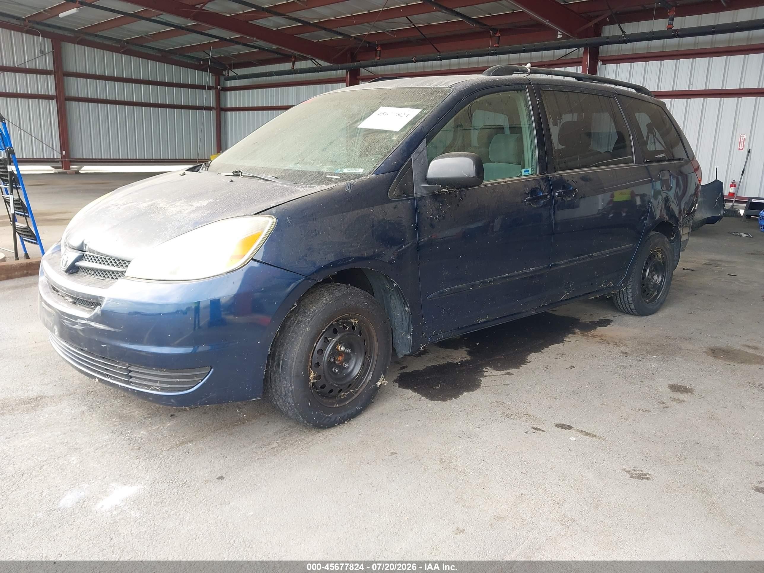 2005 Toyota Sienna Le Blue vin: 5TDZA23C55S221314