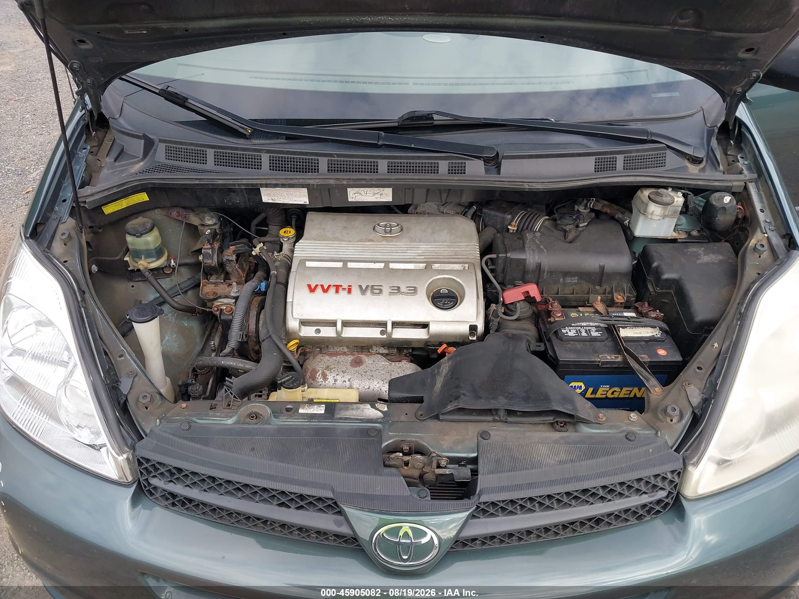 2005 Toyota Sienna Le Зеленый vin: 5TDZA23C55S222821