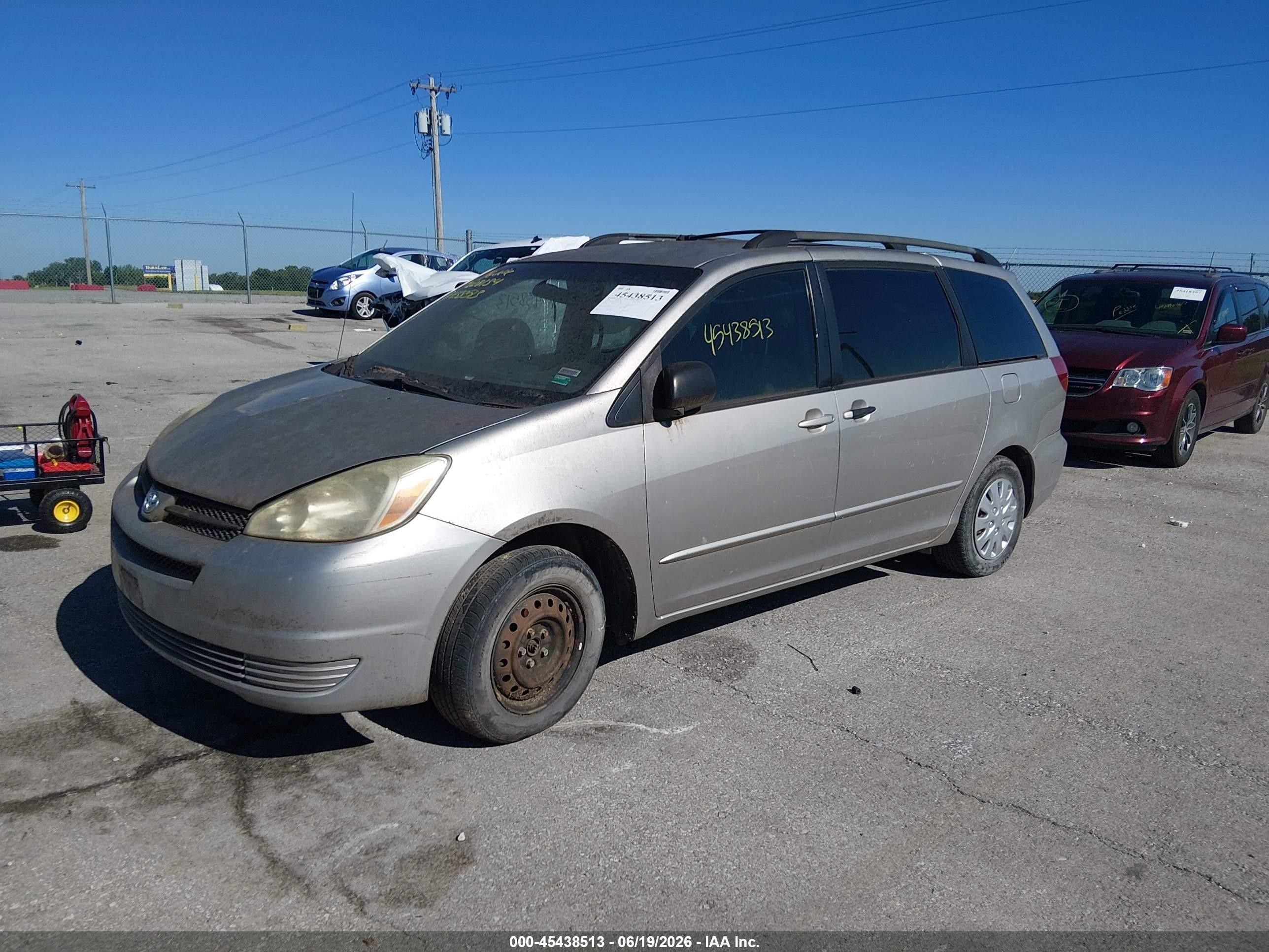 2005 Toyota Sienna Ce Gray vin: 5TDZA23C55S228134