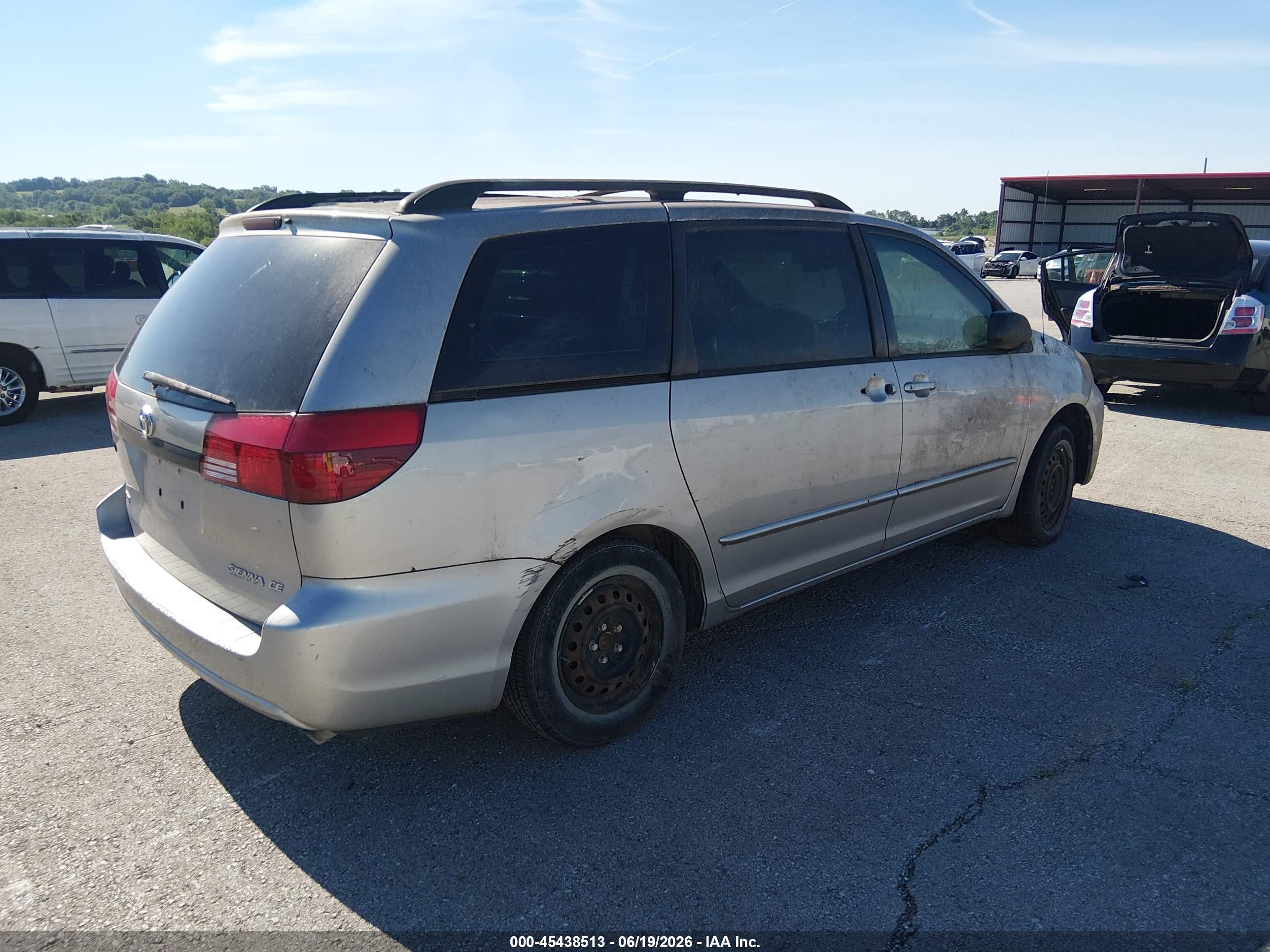 2005 Toyota Sienna Ce Gray vin: 5TDZA23C55S228134