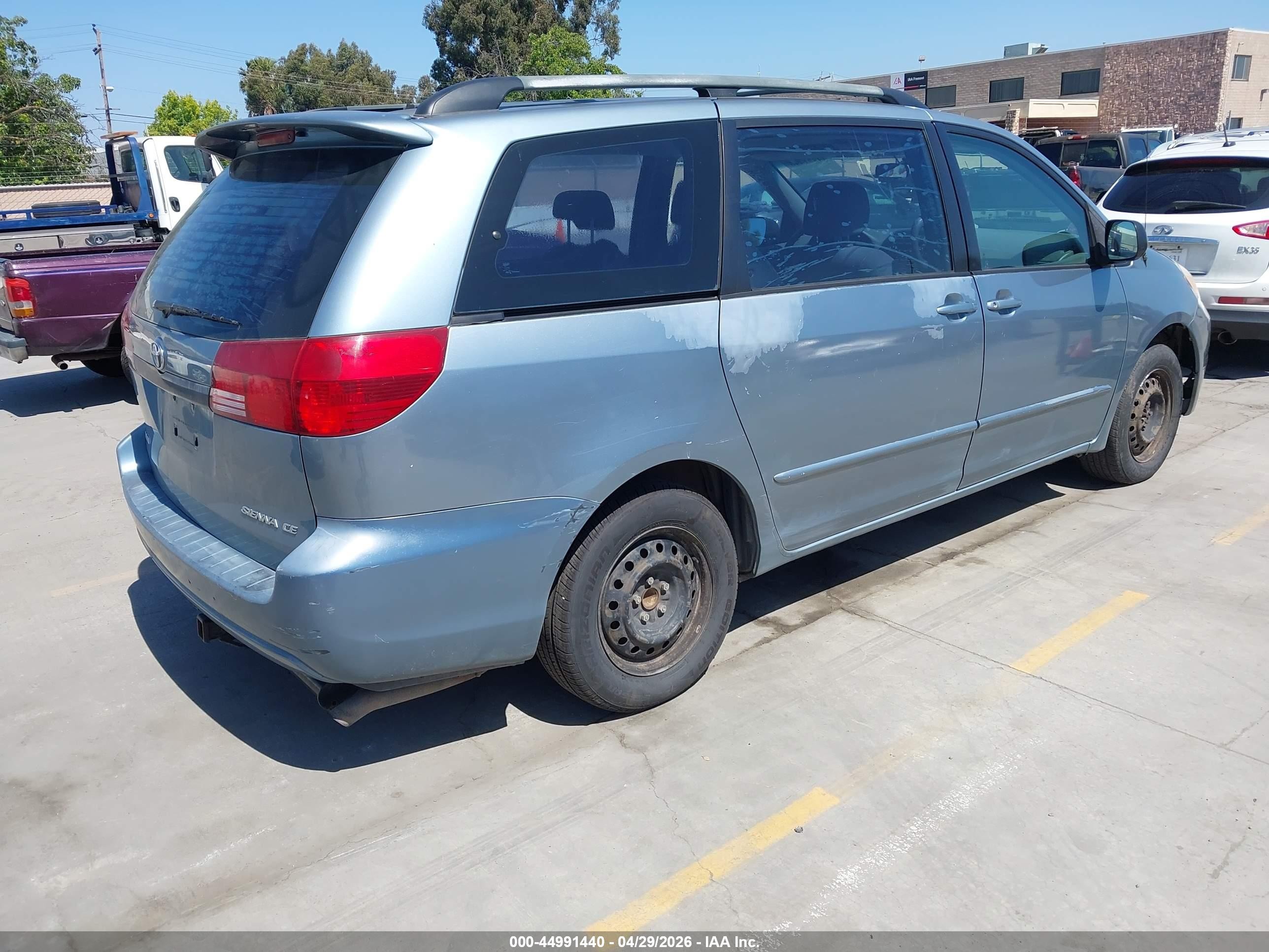 2005 Toyota Sienna Ce Blue vin: 5TDZA23C55S275325