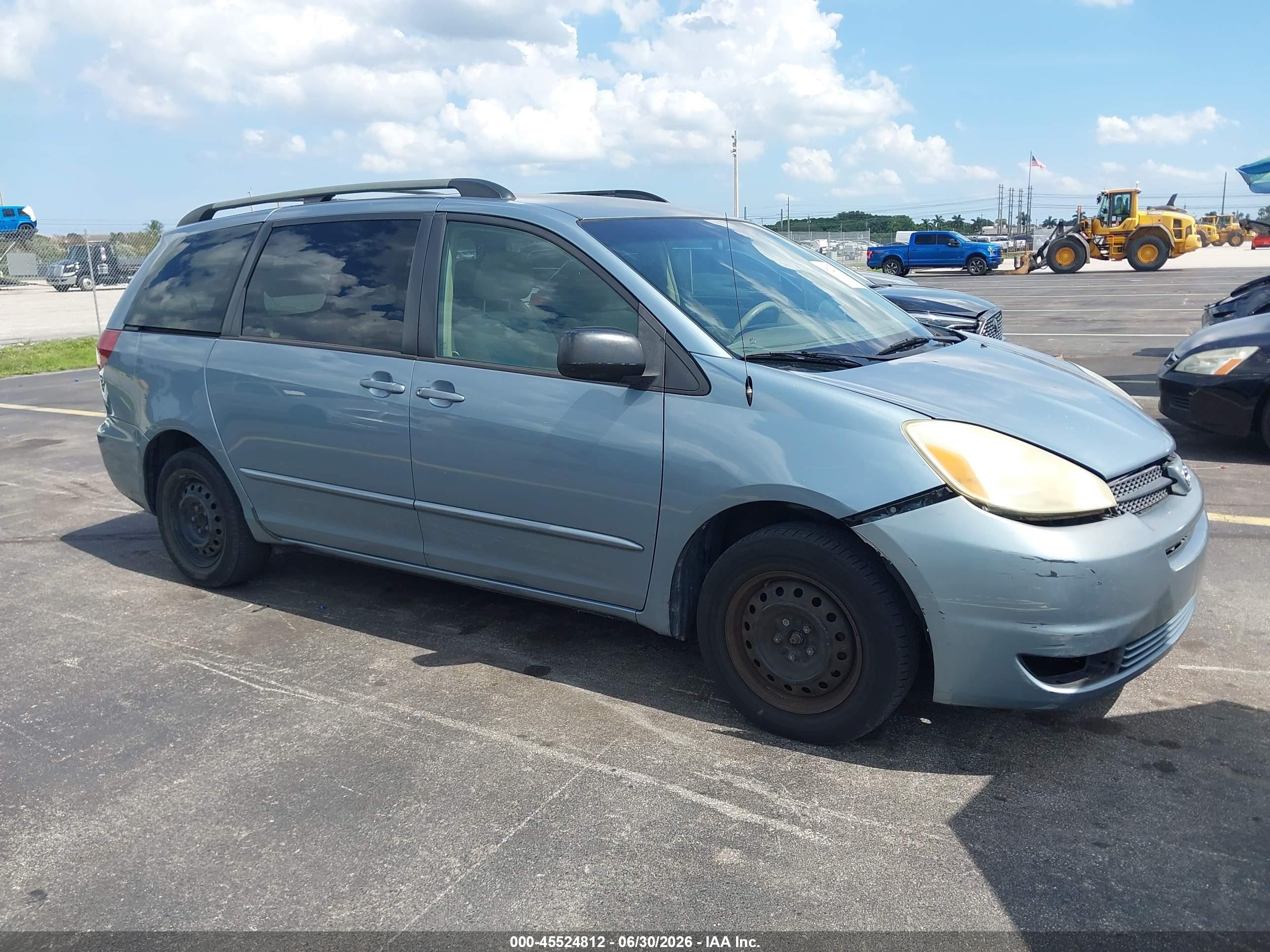 2005 Toyota Sienna Le Light Blue vin: 5TDZA23C55S278726