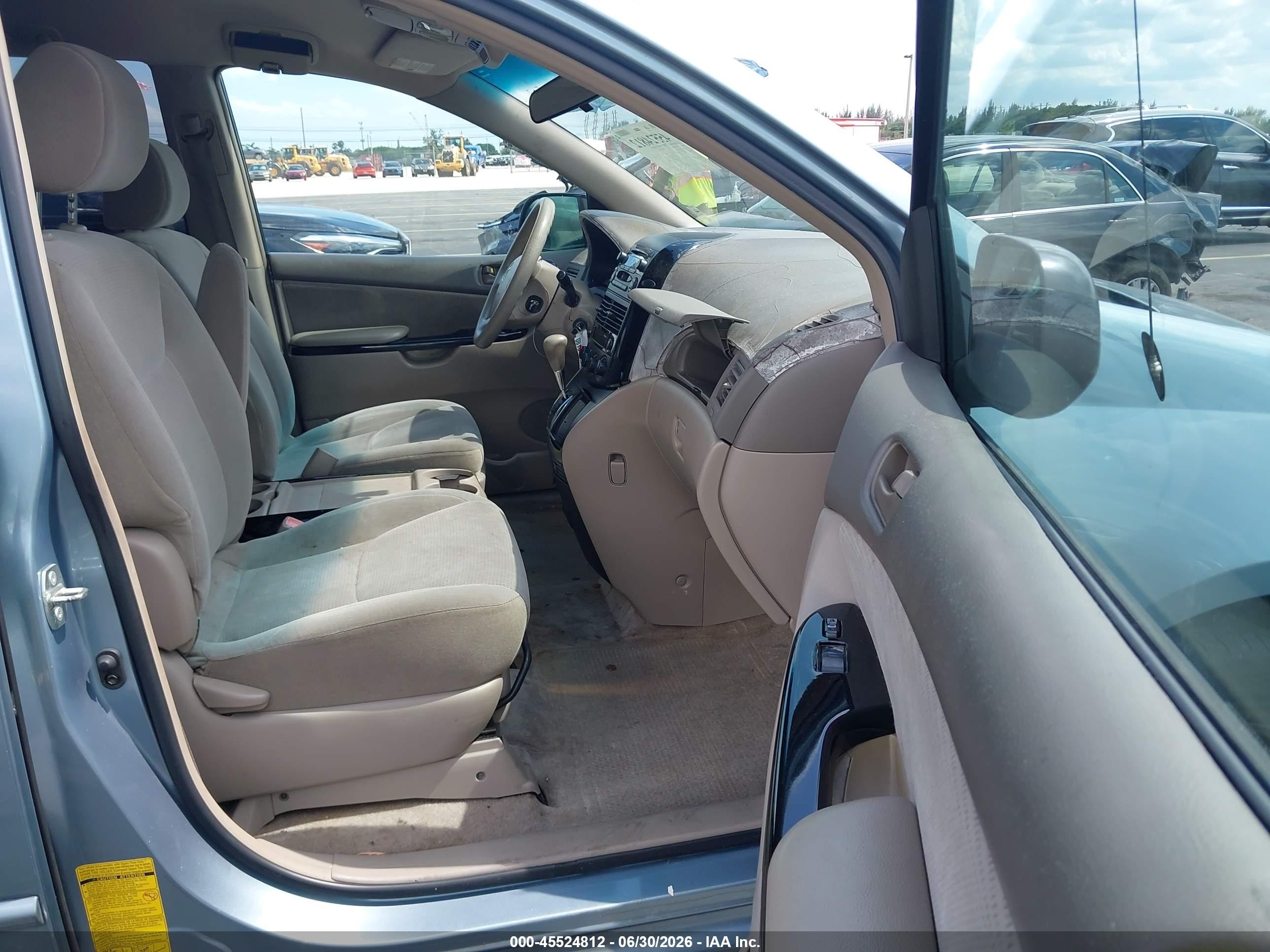 2005 Toyota Sienna Le Light Blue vin: 5TDZA23C55S278726