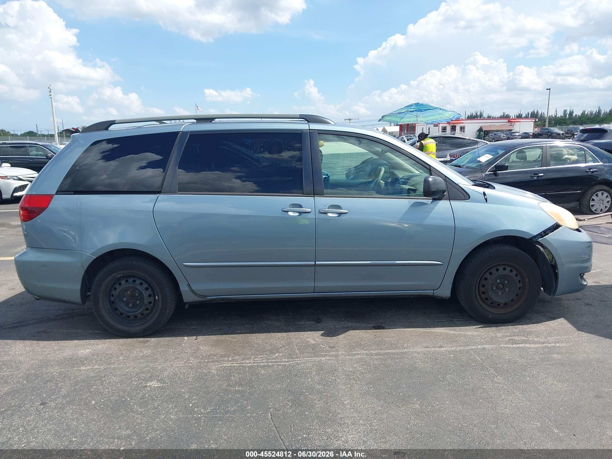 2005 Toyota Sienna Le Light Blue vin: 5TDZA23C55S278726