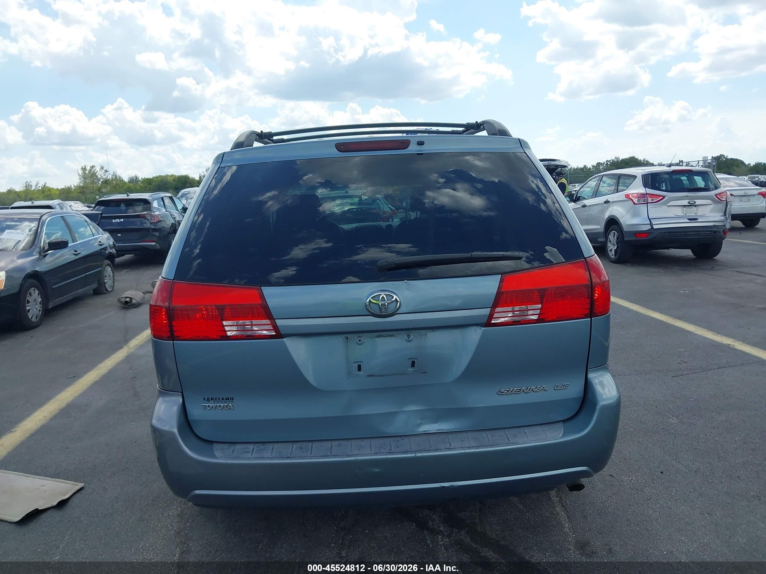 2005 Toyota Sienna Le Light Blue vin: 5TDZA23C55S278726