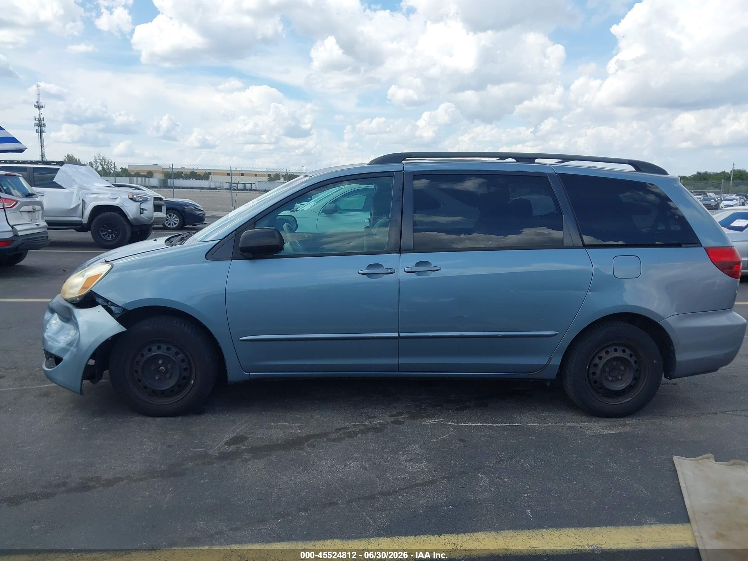 2005 Toyota Sienna Le Light Blue vin: 5TDZA23C55S278726