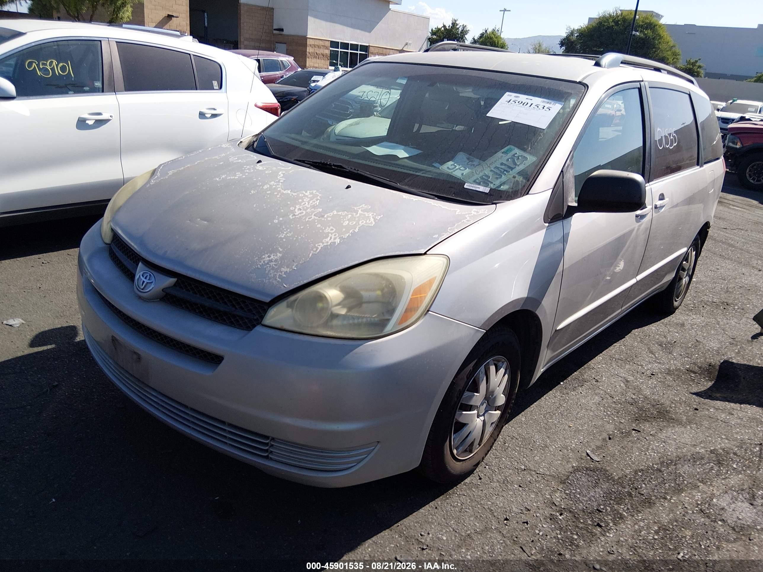 2005 Toyota Sienna Le Silver vin: 5TDZA23C55S298345