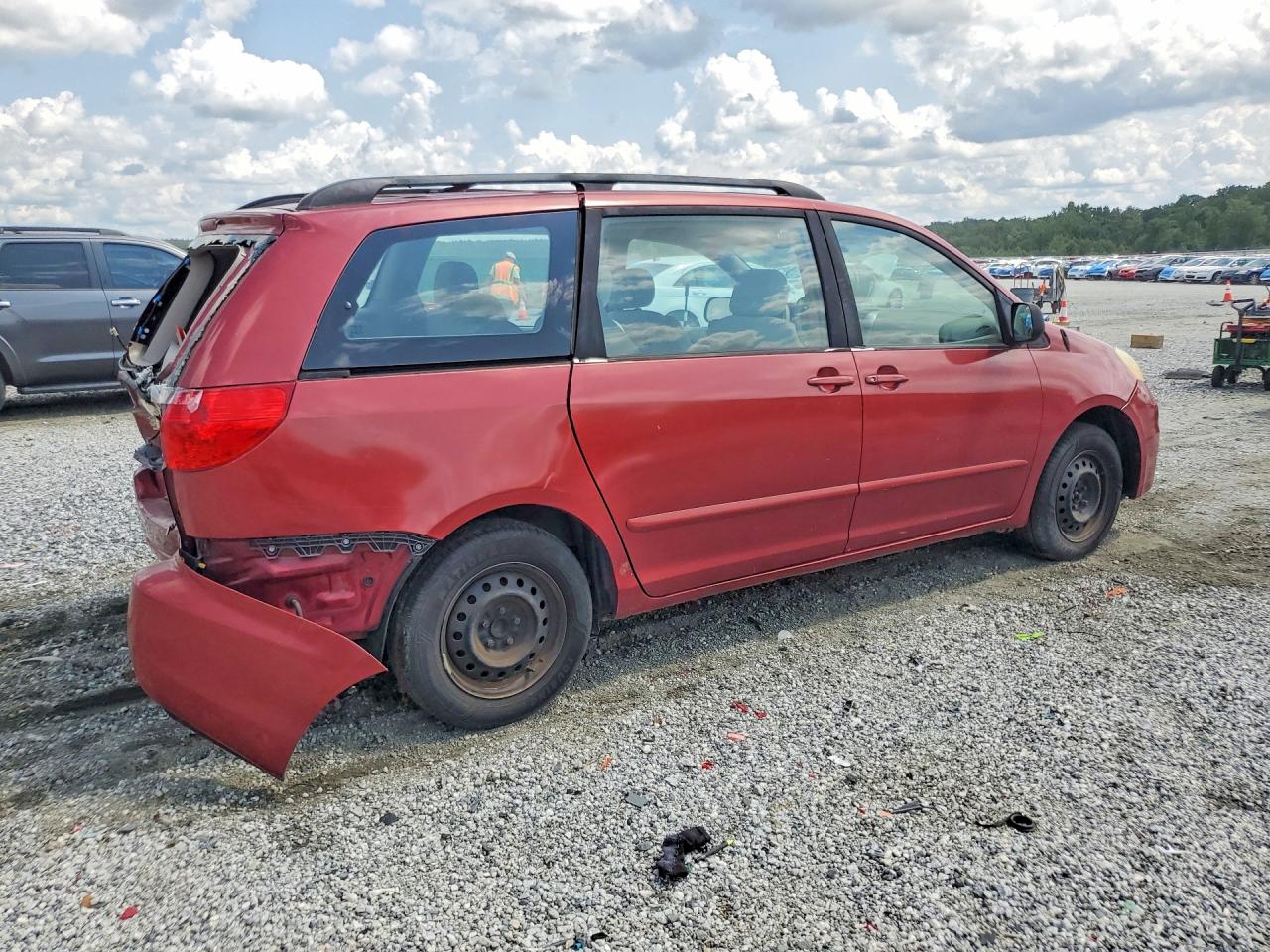 2006 Toyota Sienna Ce 8 Passenger Burgundy vin: 5TDZA23C56S420980