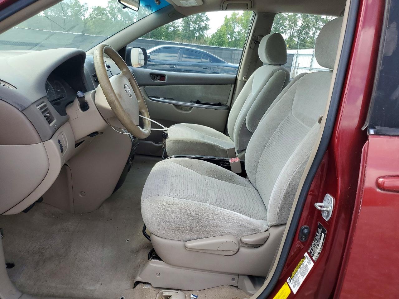 2006 Toyota Sienna Ce 8 Passenger Burgundy vin: 5TDZA23C56S420980
