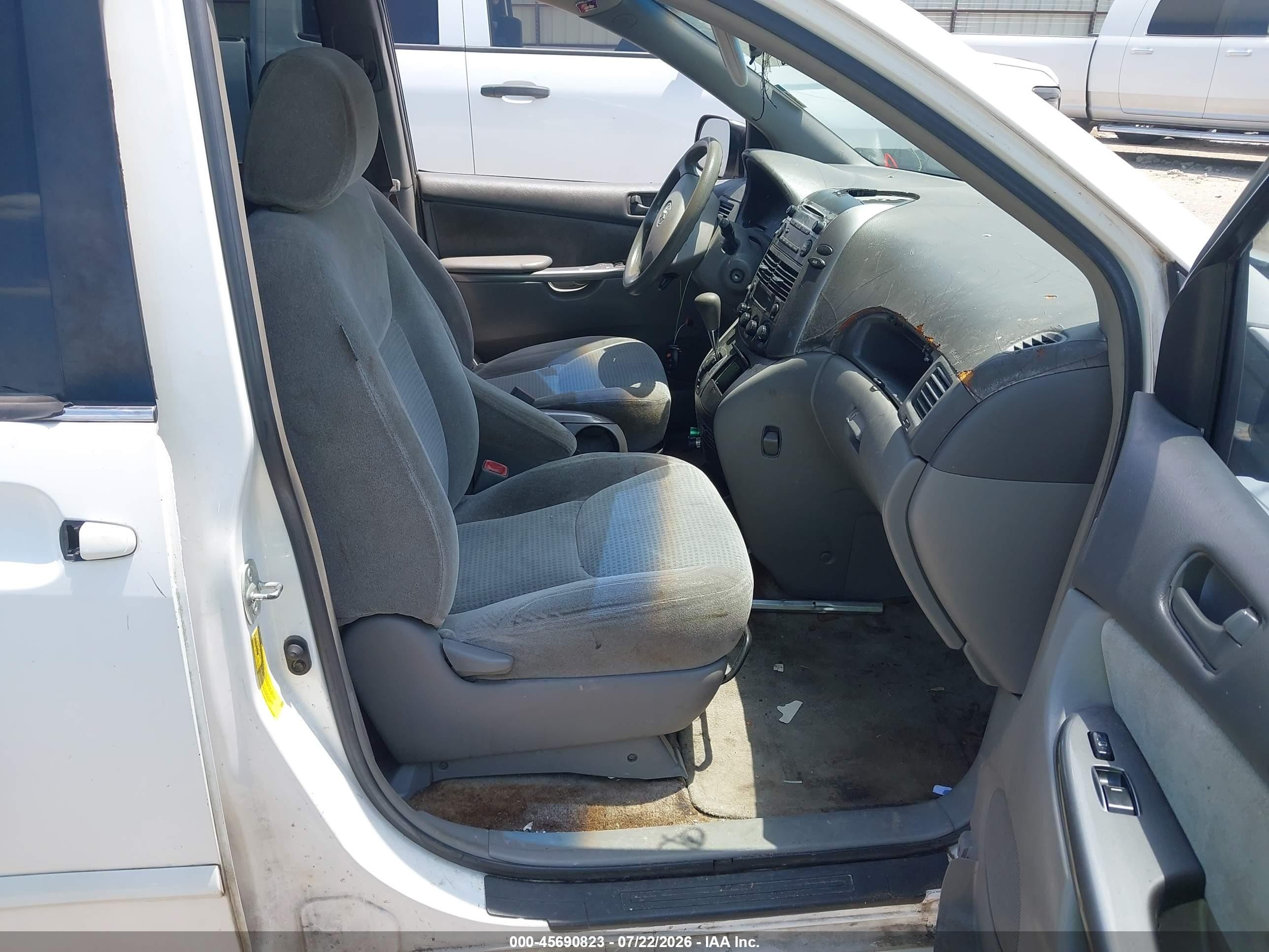 2006 Toyota Sienna Ce White vin: 5TDZA23C56S433809