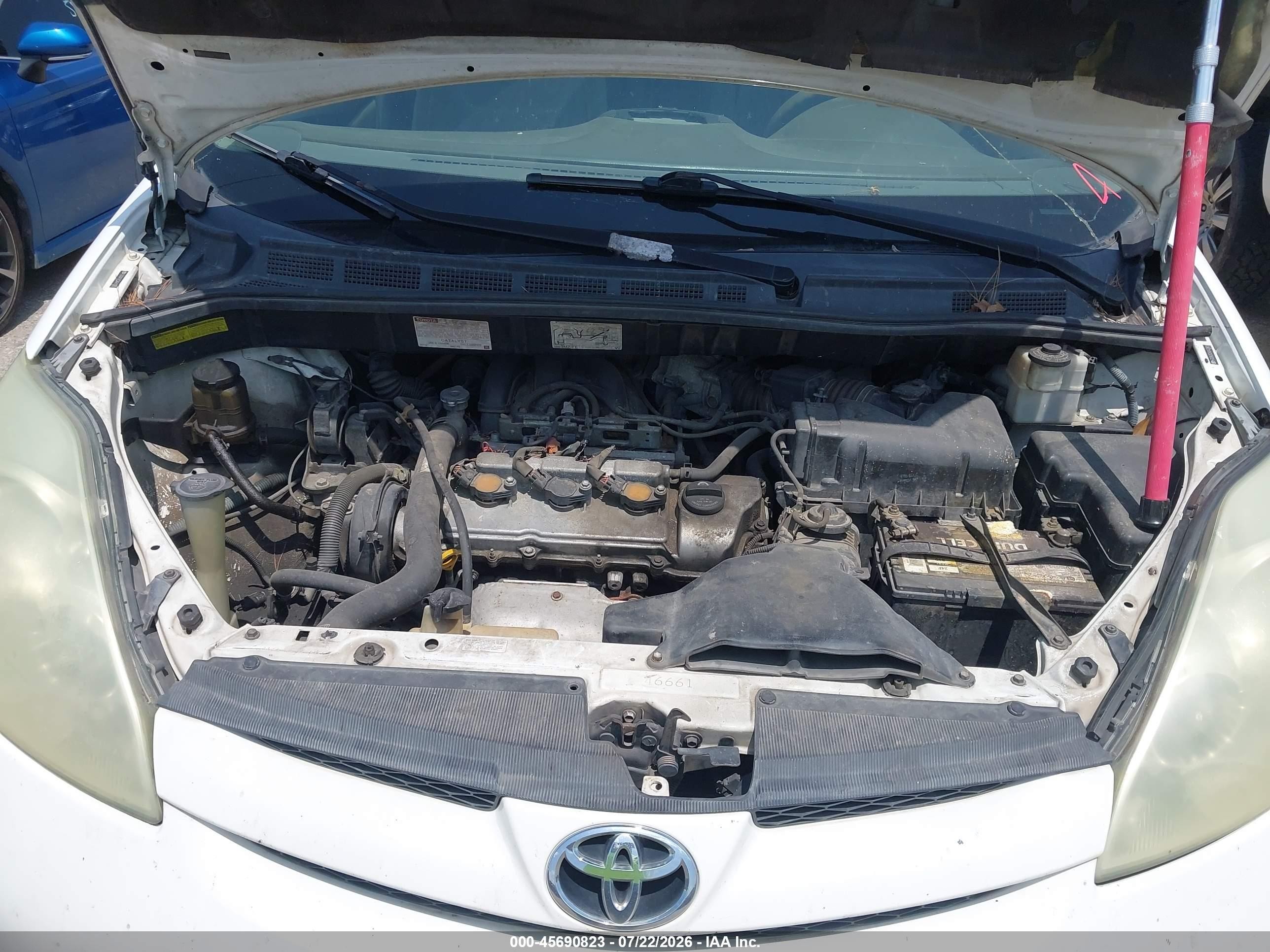 2006 Toyota Sienna Ce White vin: 5TDZA23C56S433809