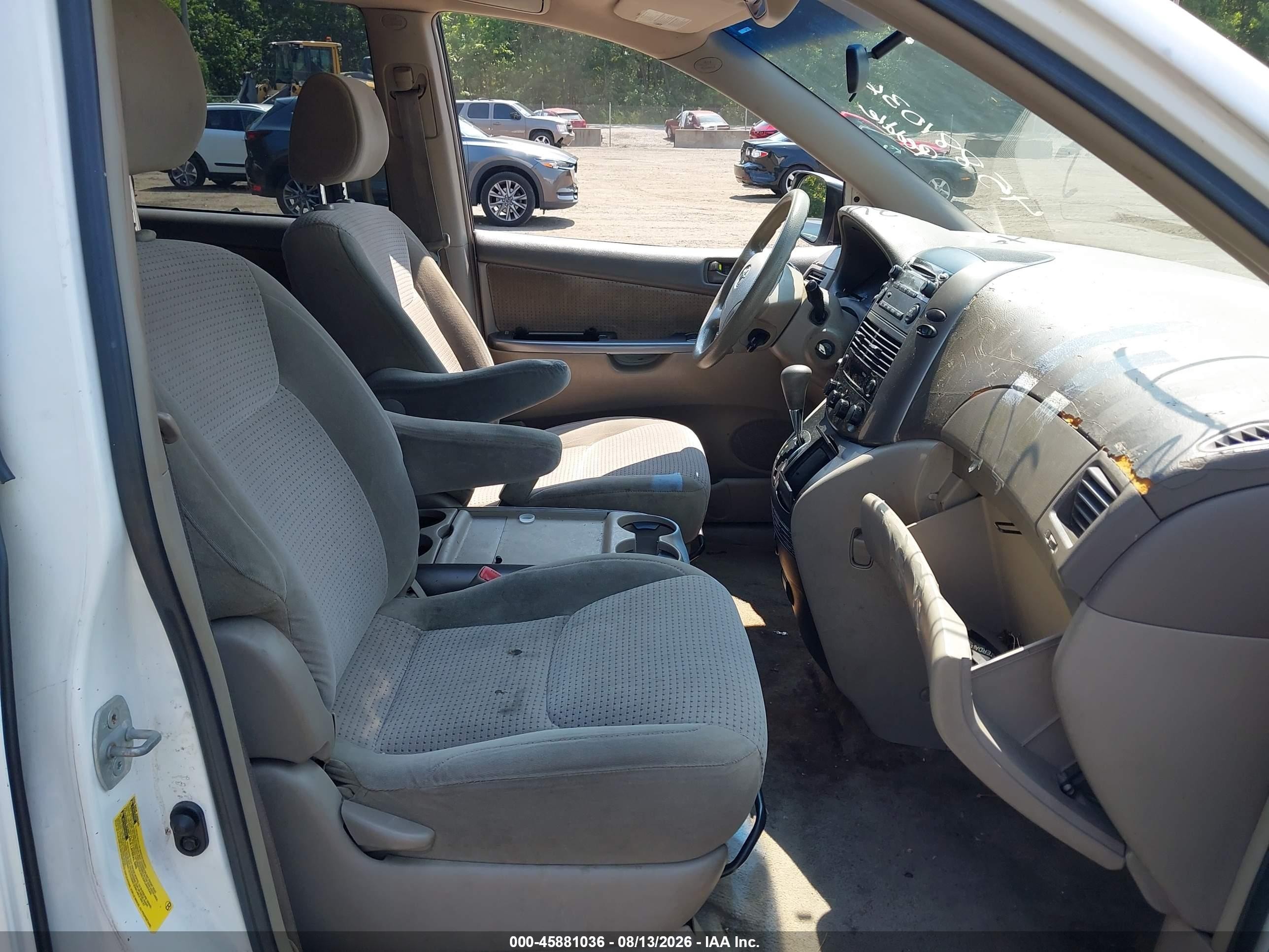 2006 Toyota Sienna Le White vin: 5TDZA23C56S447886