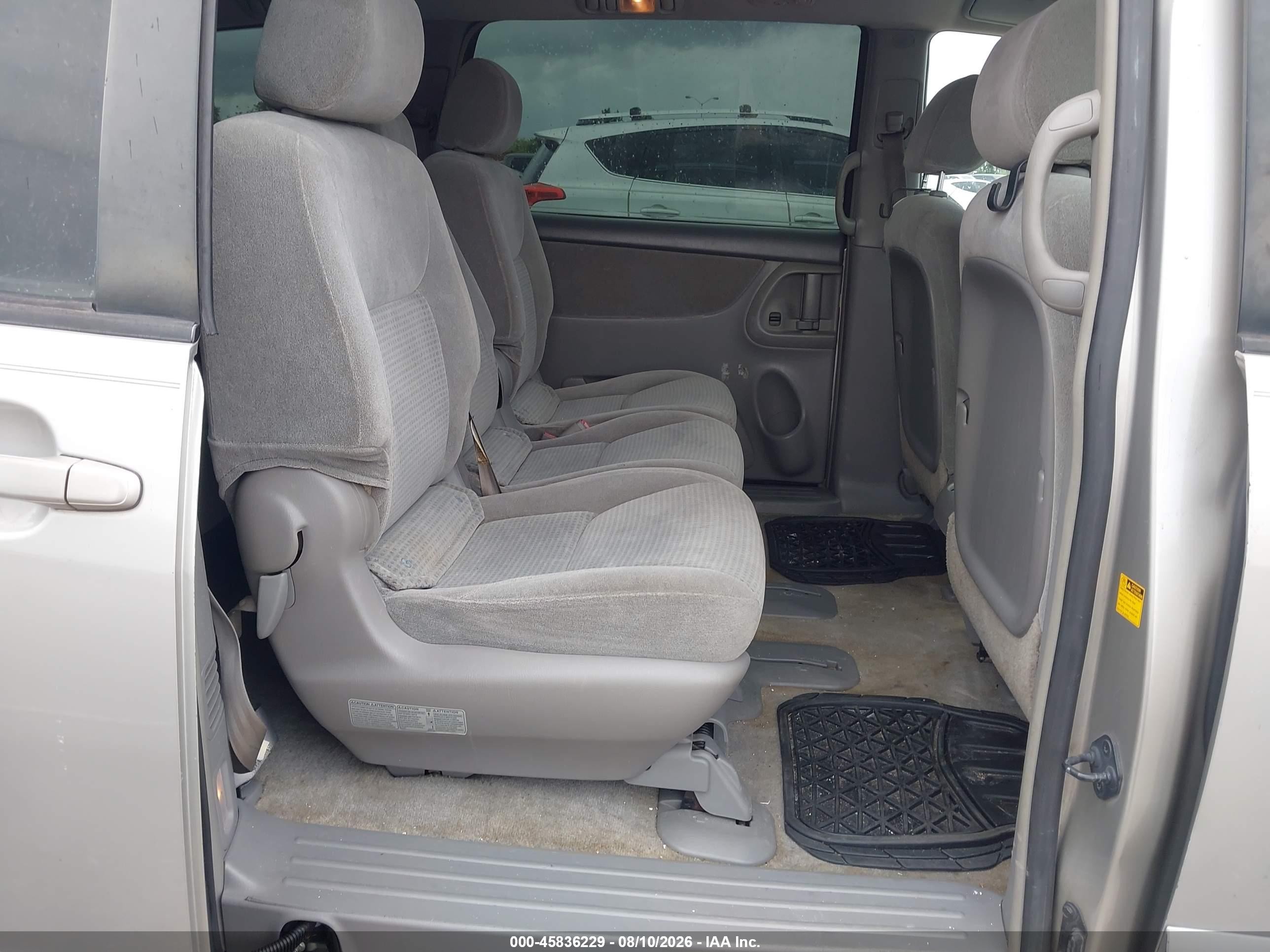 2006 Toyota Sienna Ce Gray vin: 5TDZA23C56S494089