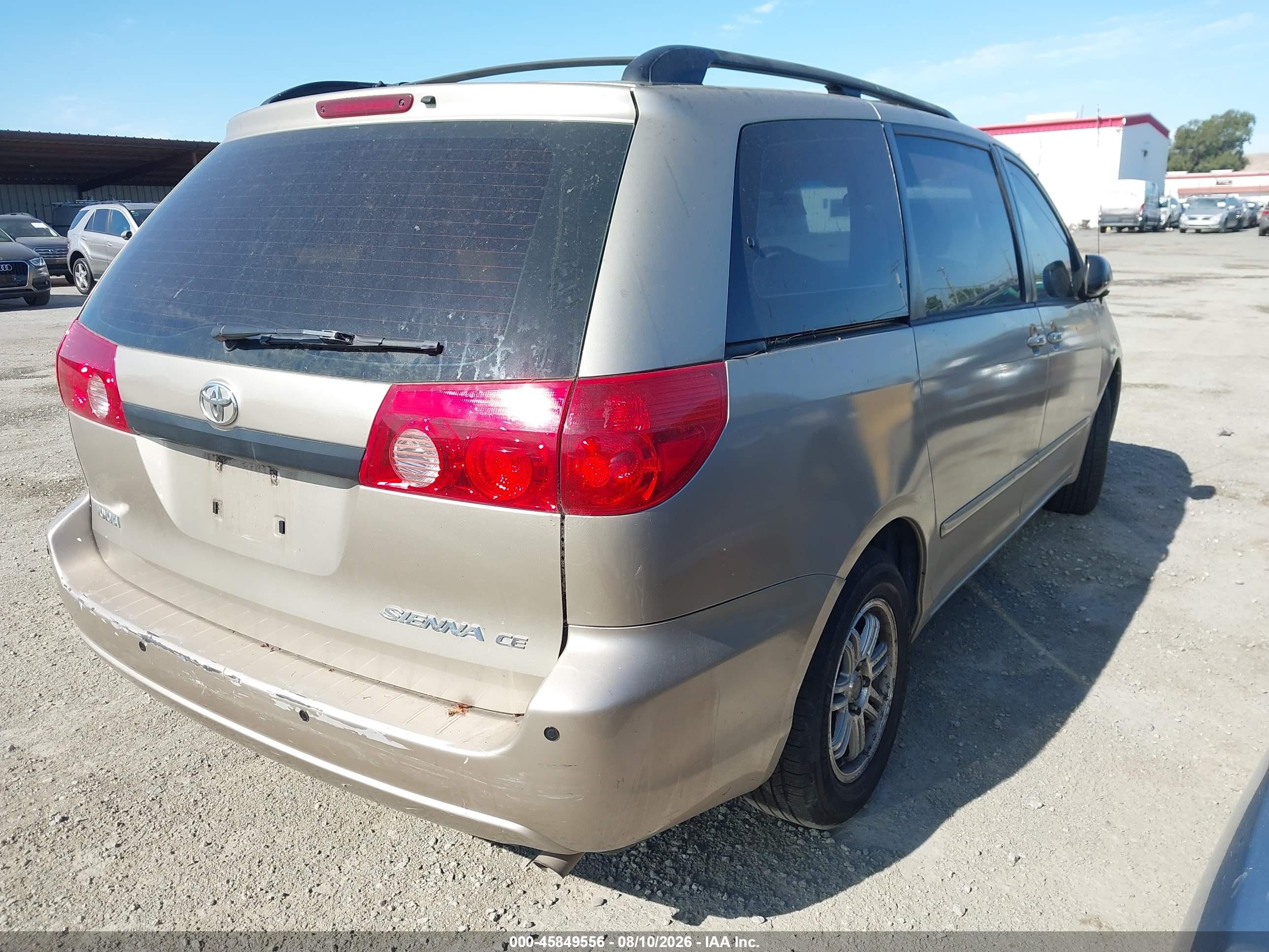 2006 Toyota Sienna Ce Gold vin: 5TDZA23C56S512798