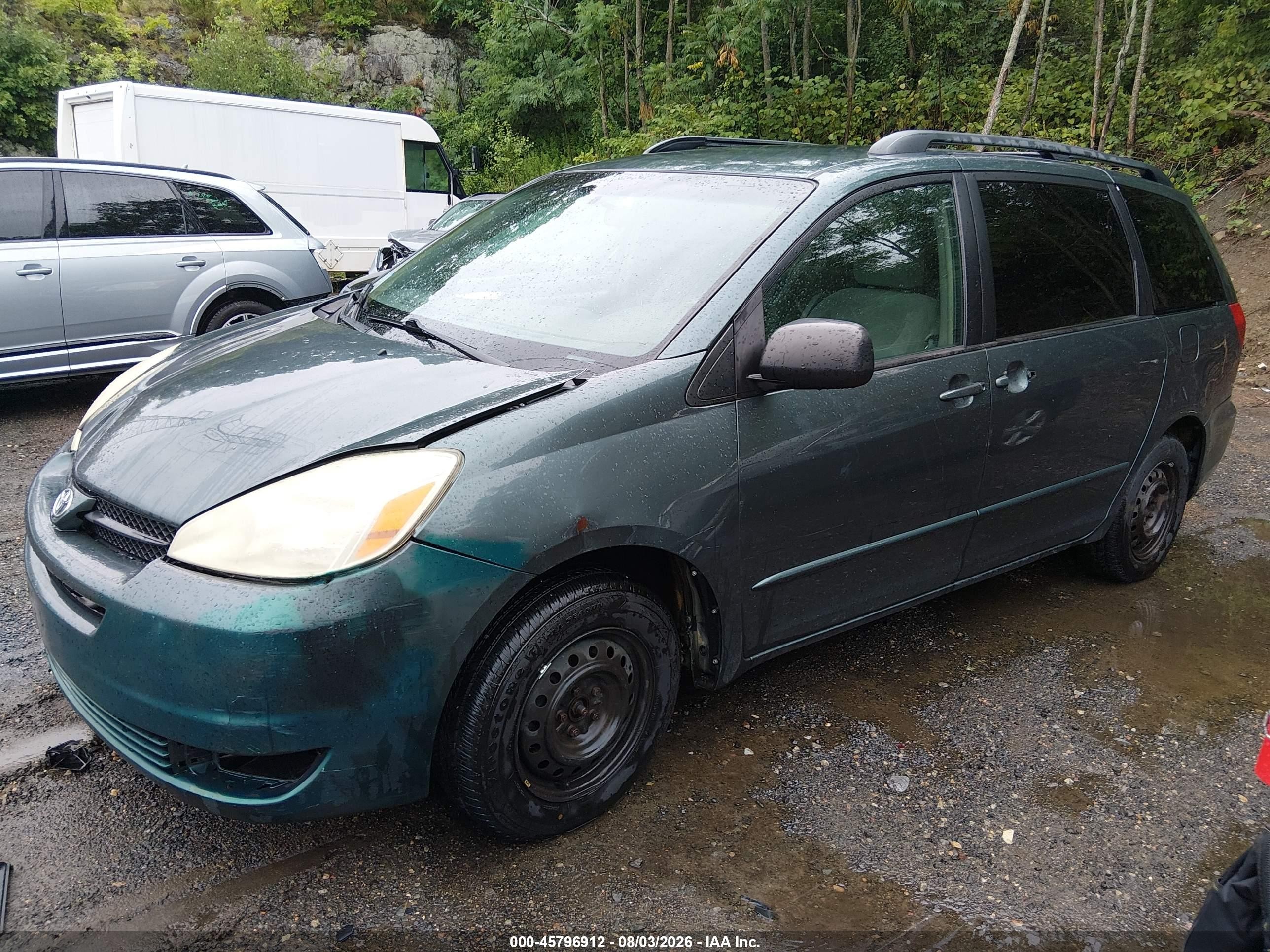 2004 Toyota Sienna Le Зеленый vin: 5TDZA23C64S098959