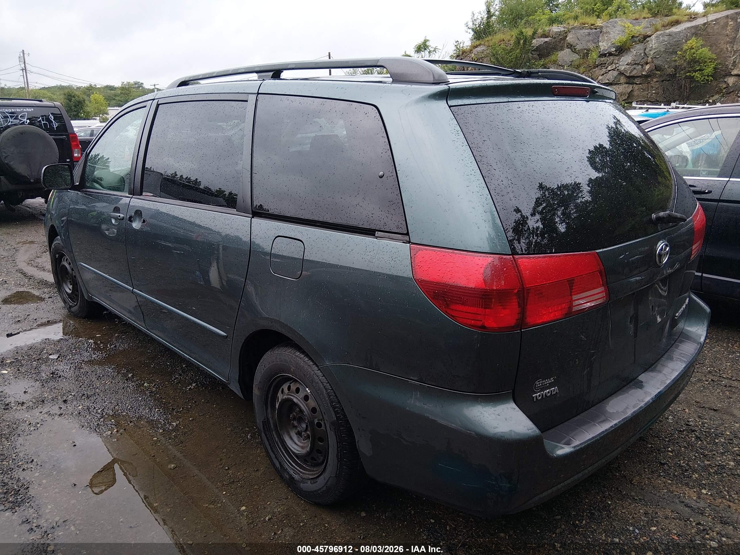 2004 Toyota Sienna Le Зеленый vin: 5TDZA23C64S098959